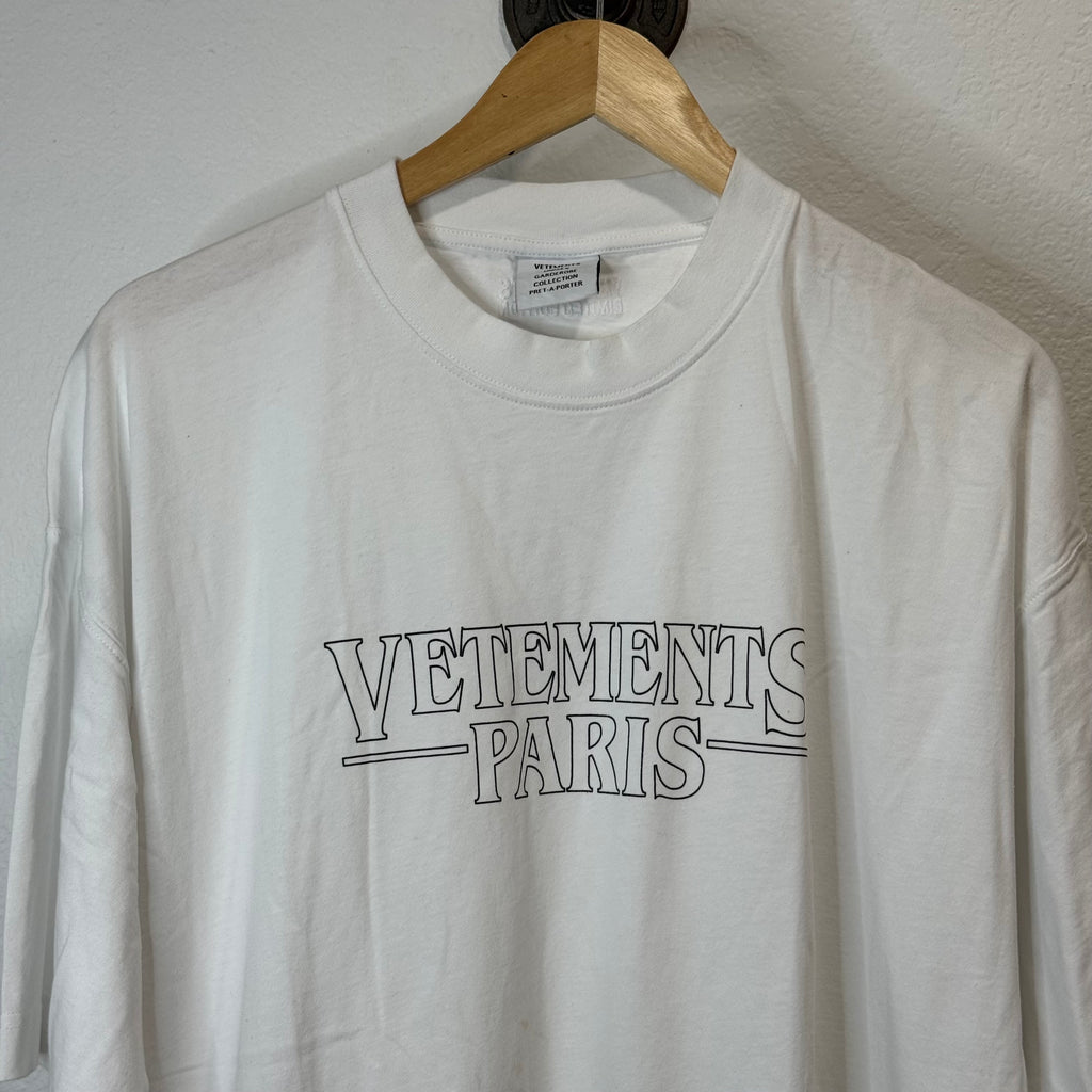 Vetements Paris Center Logo T-Shirt - Size S