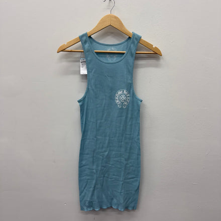 Chrome Hearts Blue Horseshoe Tank Top
