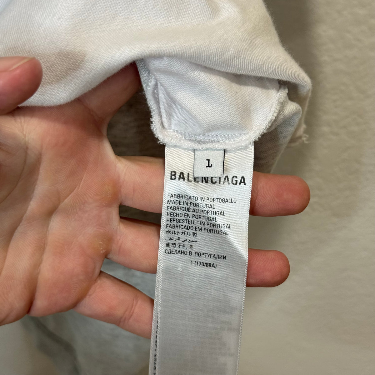 Balenciaga Paris Upside Down Olympic T-Shirt - Size 1 (L)