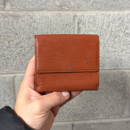 Vintage Louis Vuitton Leather Coin Bi-Fold Wallet