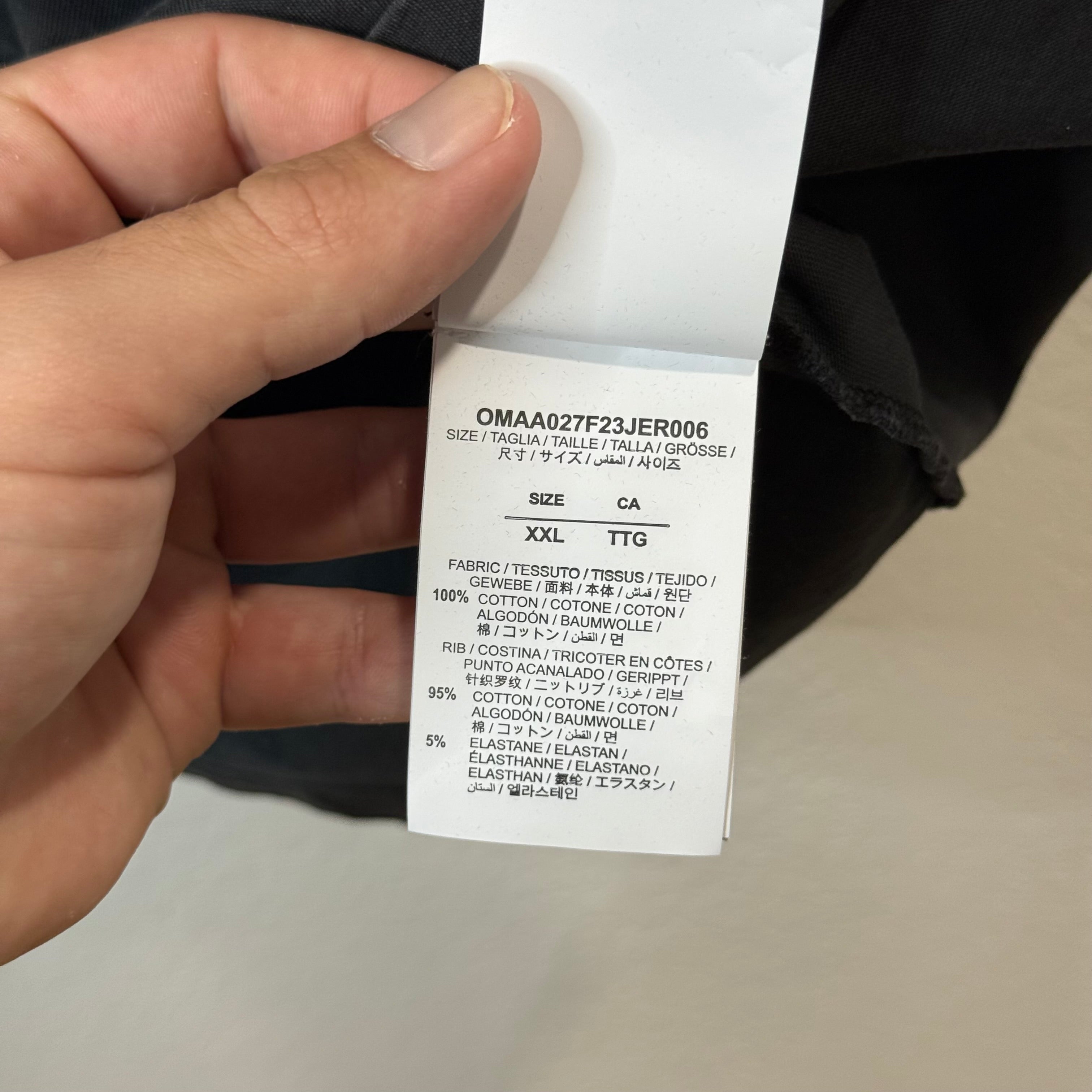 Off White Digit Bacchus T-Shirt - Size XXL
