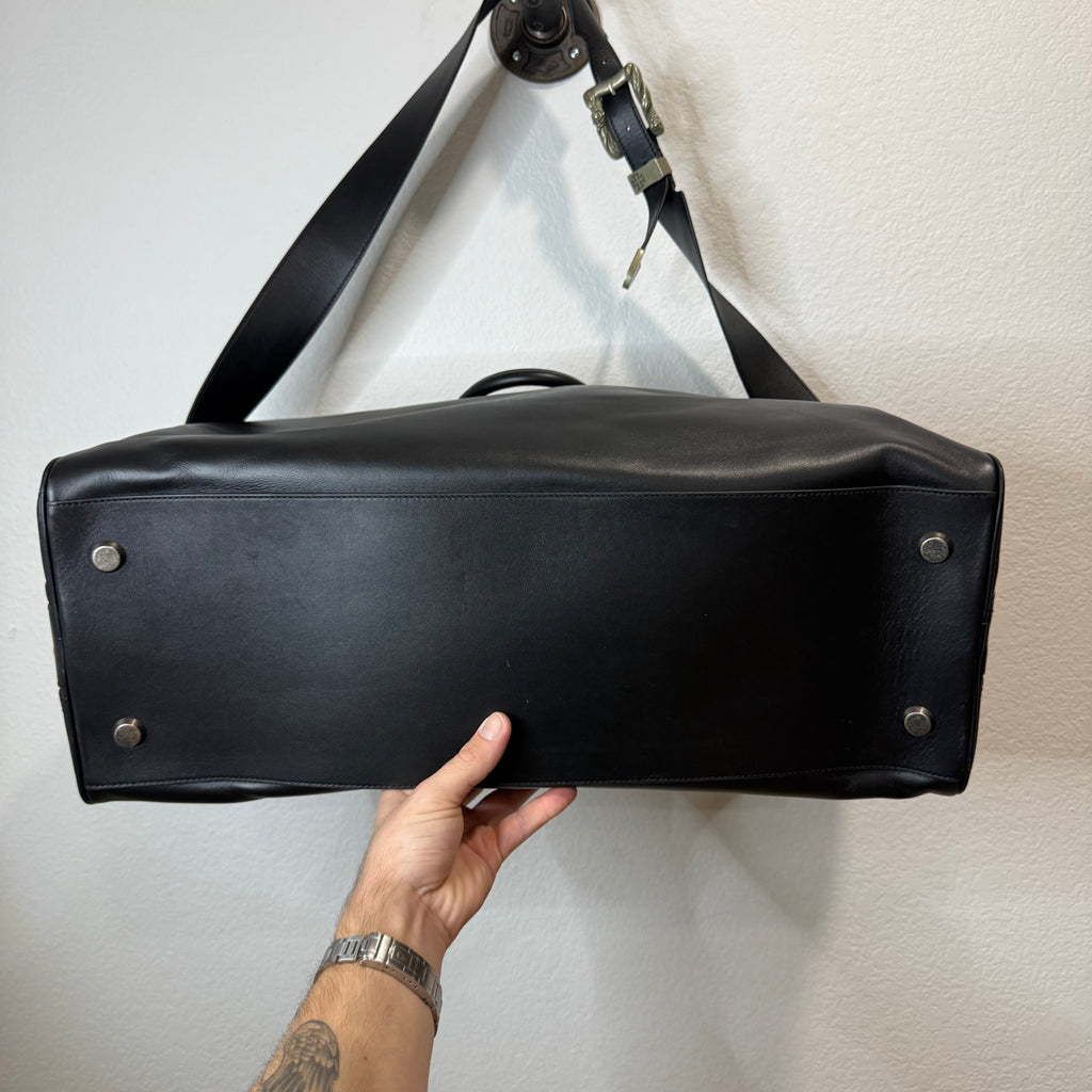 ERD Enfants Riches Déprimés Leather Travel Buckle Bag Black