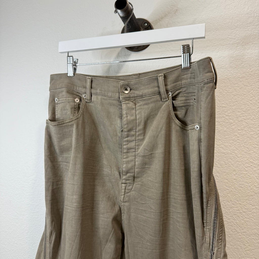 Rick Owens Bolan Banana Cut Pants Brown - Size 34