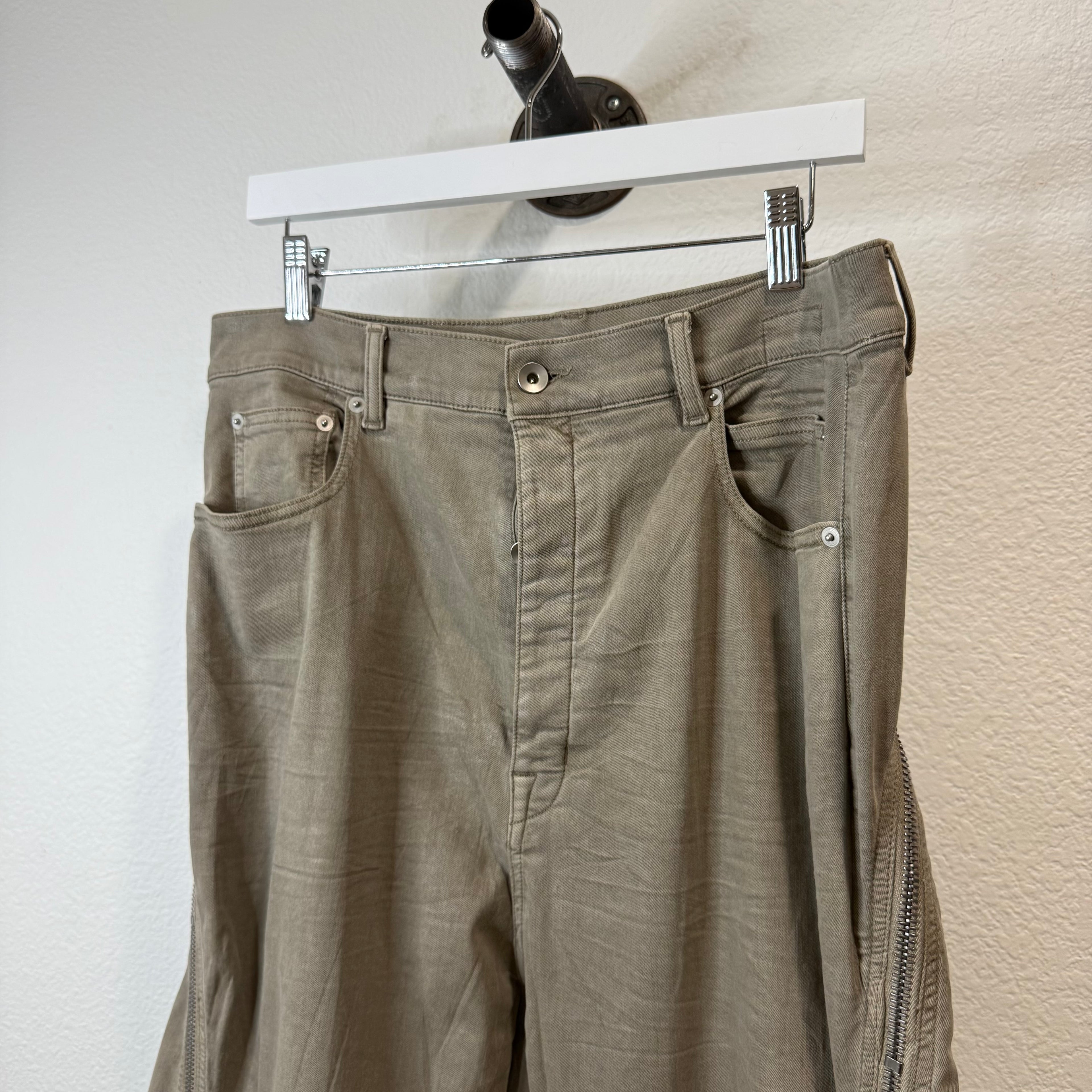 Rick Owens Bolan Banana Cut Pants Brown - Size 34