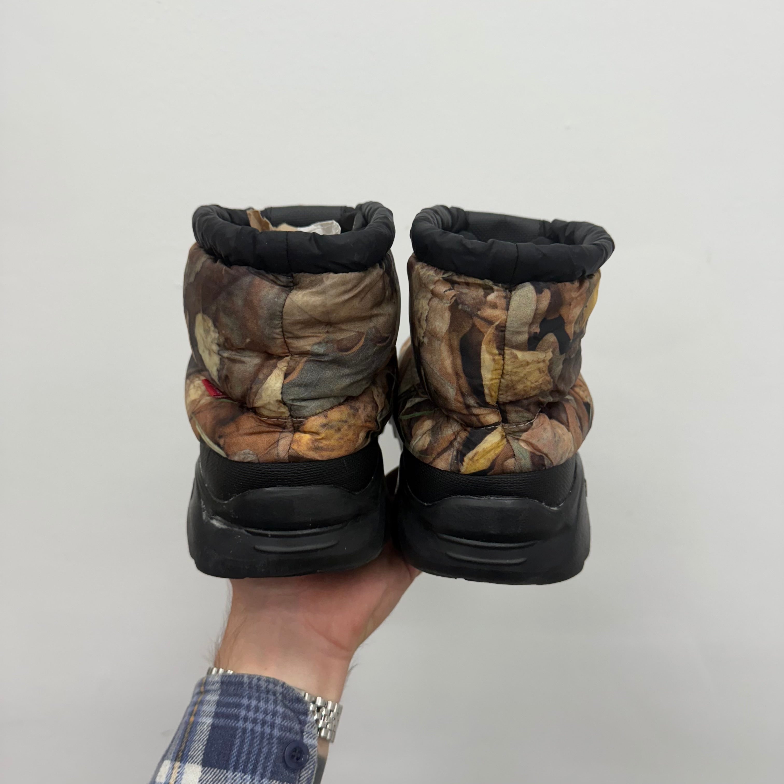 Supreme North Face Camo Nuptse Boot - Size 9