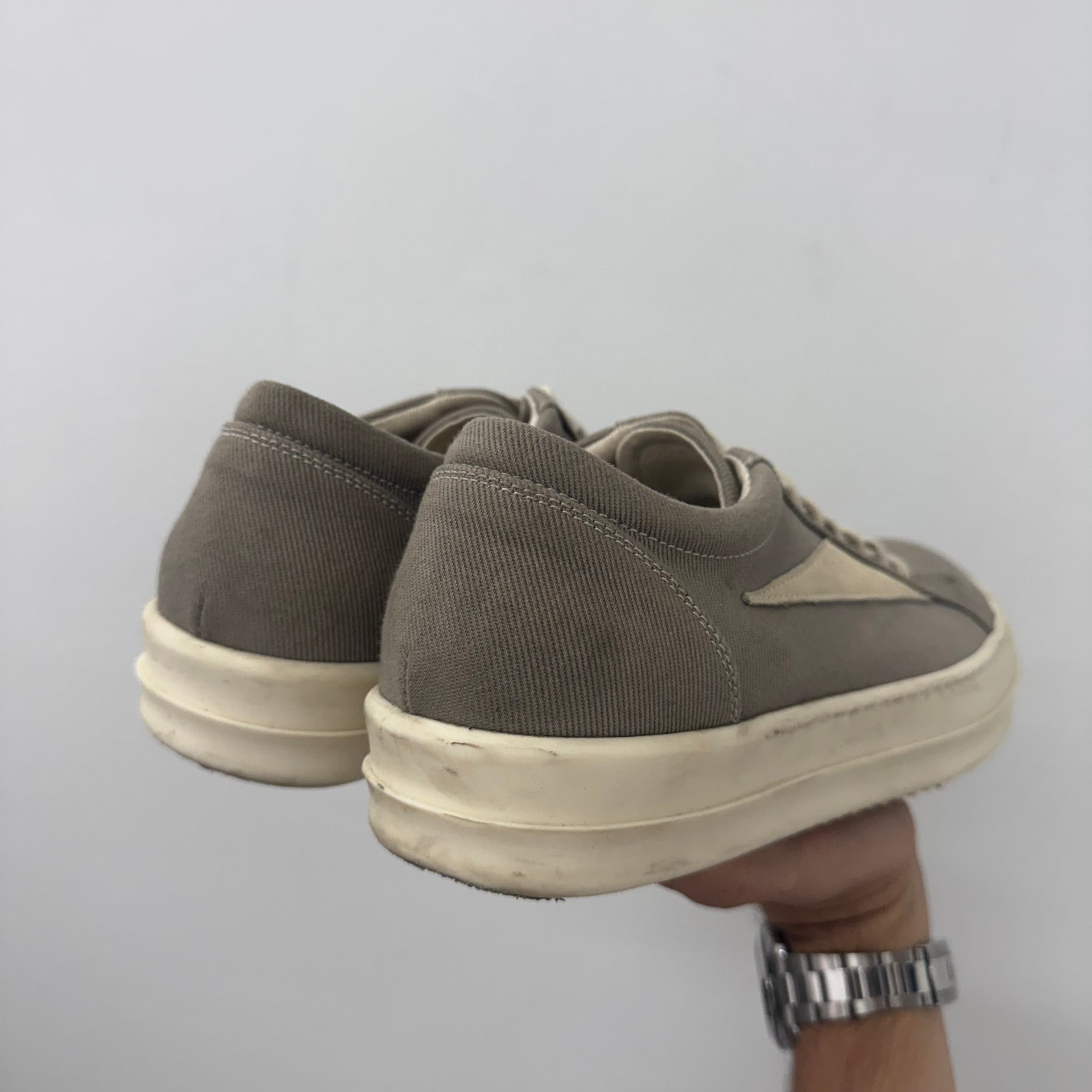 Rick Owens DRKSHDW Grey Vintage Vans - Size 43 (10)