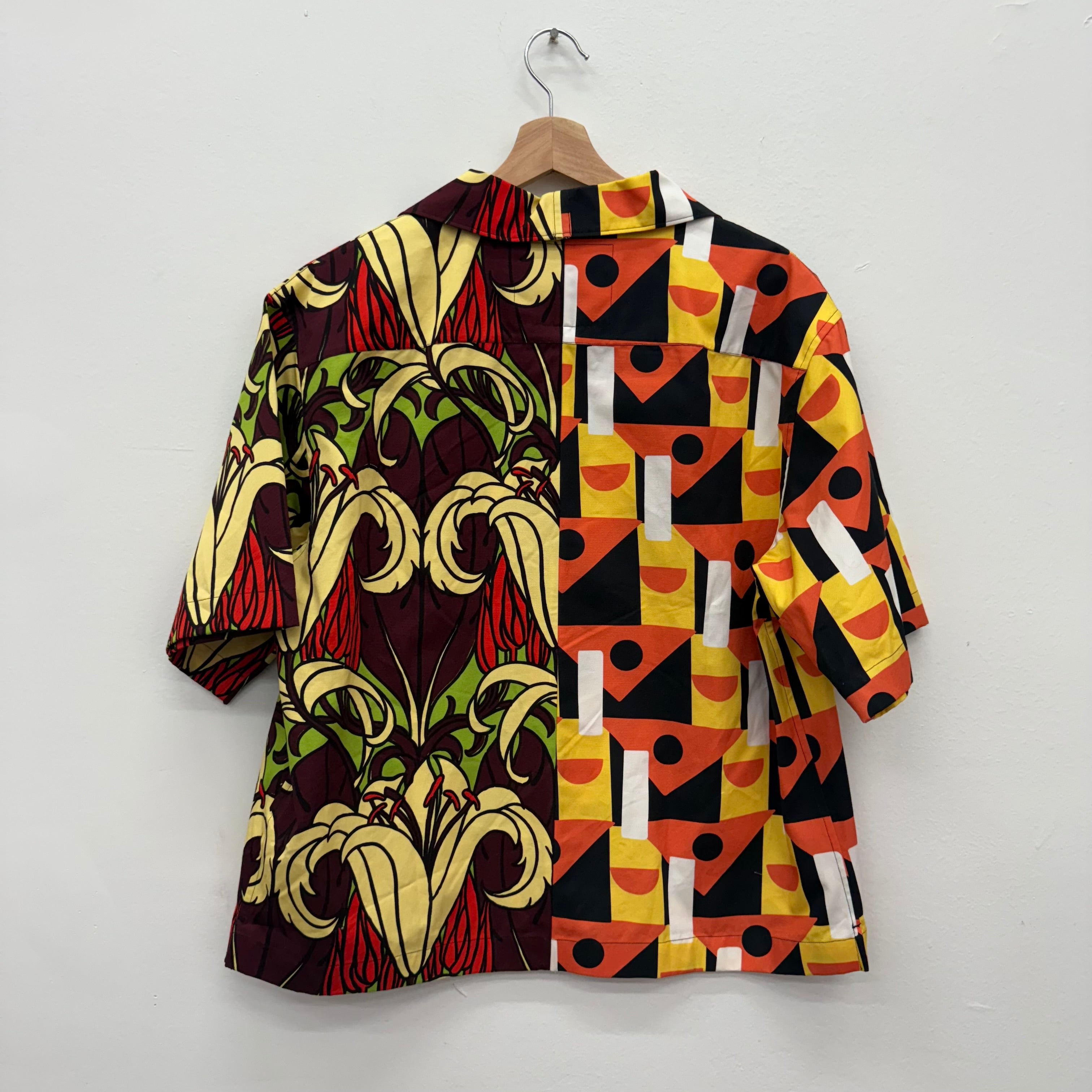 Prada Button Up Bowling Half Shirt - Size M