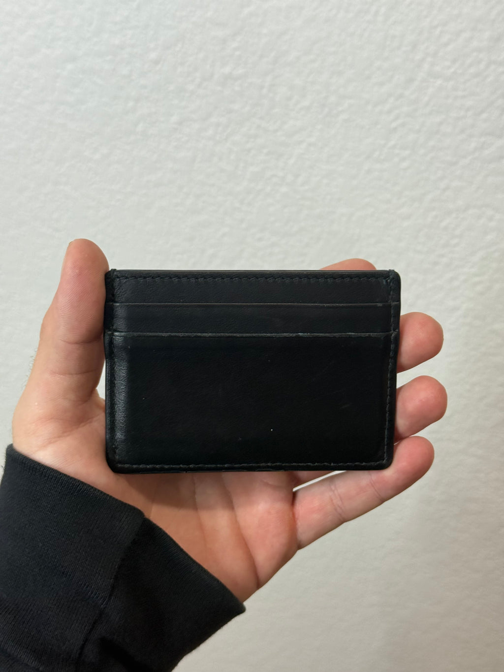 Gucci Logo Leather Cardholder Black