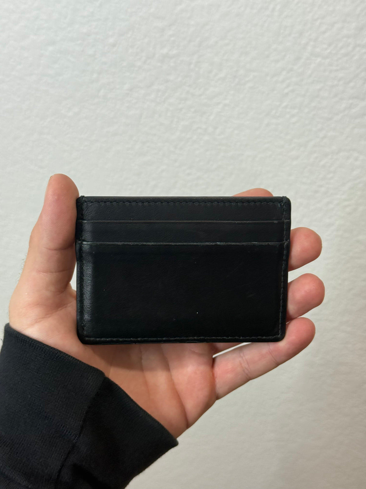 Gucci Logo Leather Cardholder Black