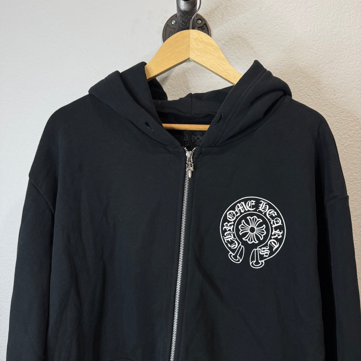 Chrome Hearts Seoul Horseshoe Zip Up Hoodie - Size M