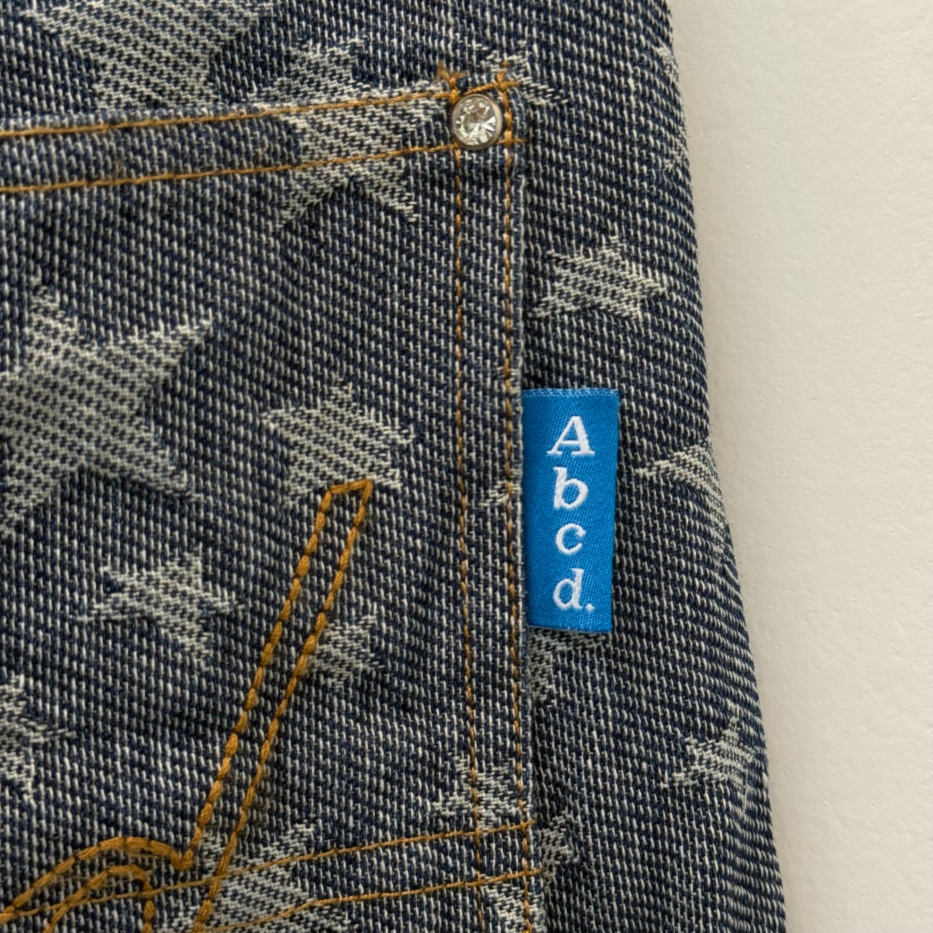 ABC Advisory Board Crystals Star Rivet Double Knee Denim - Size 32