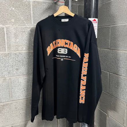 Balenciaga Maison Vintage Long Sleeve T-Shirt - Fits Size L