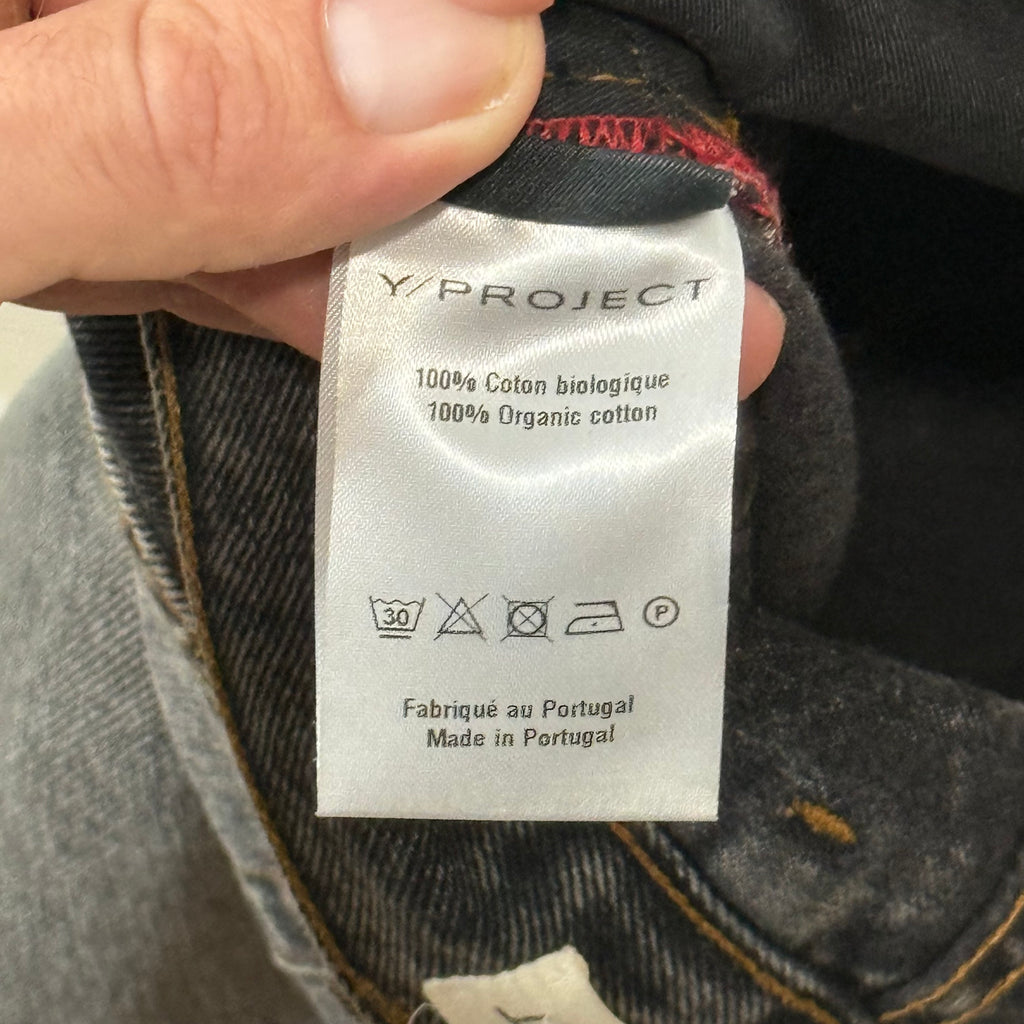 Y/Project Black Button Denim Jeans - Size 28