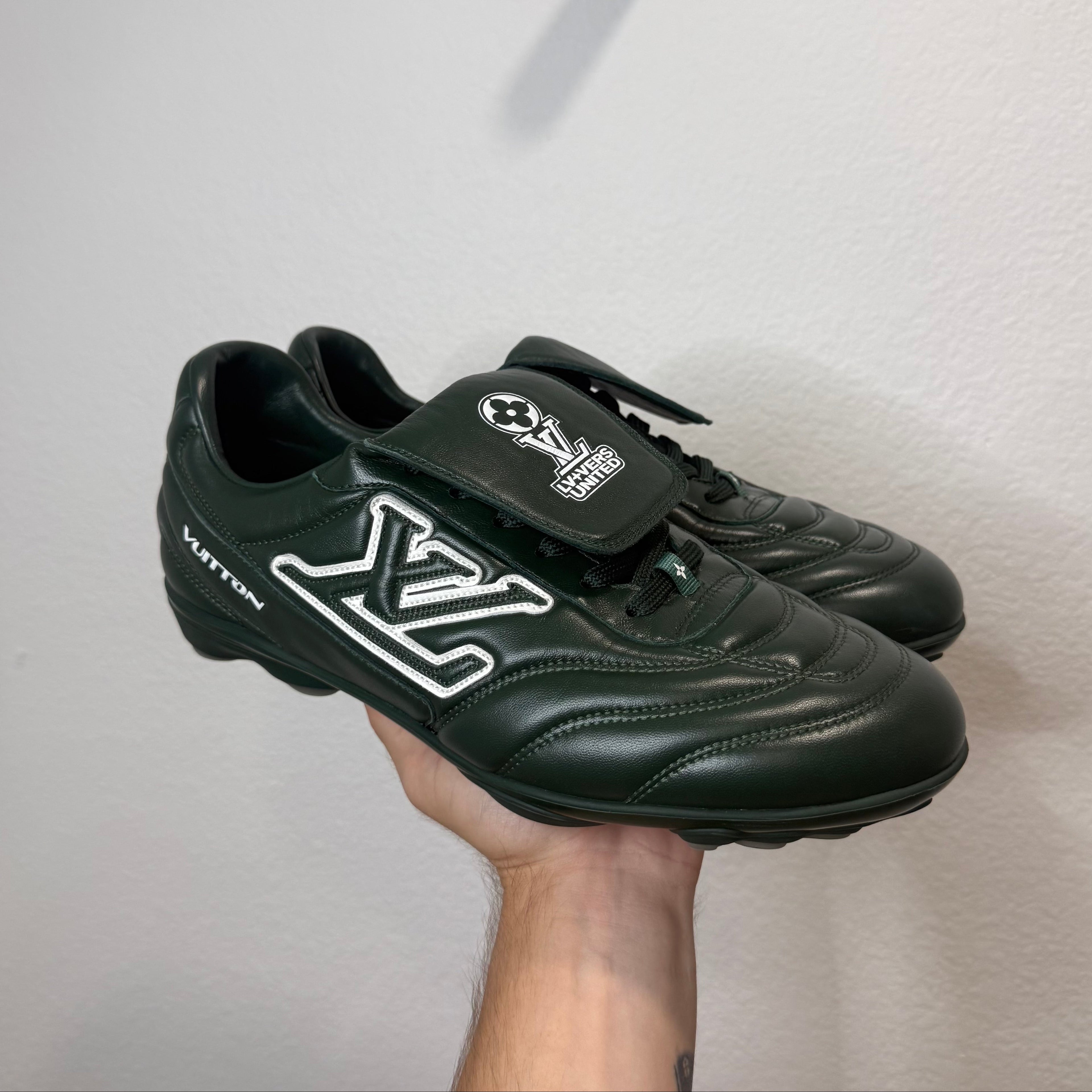 Louis Vuitton Footprint Soccer Cleats Green - Size LV 8 (US 9.5-10)