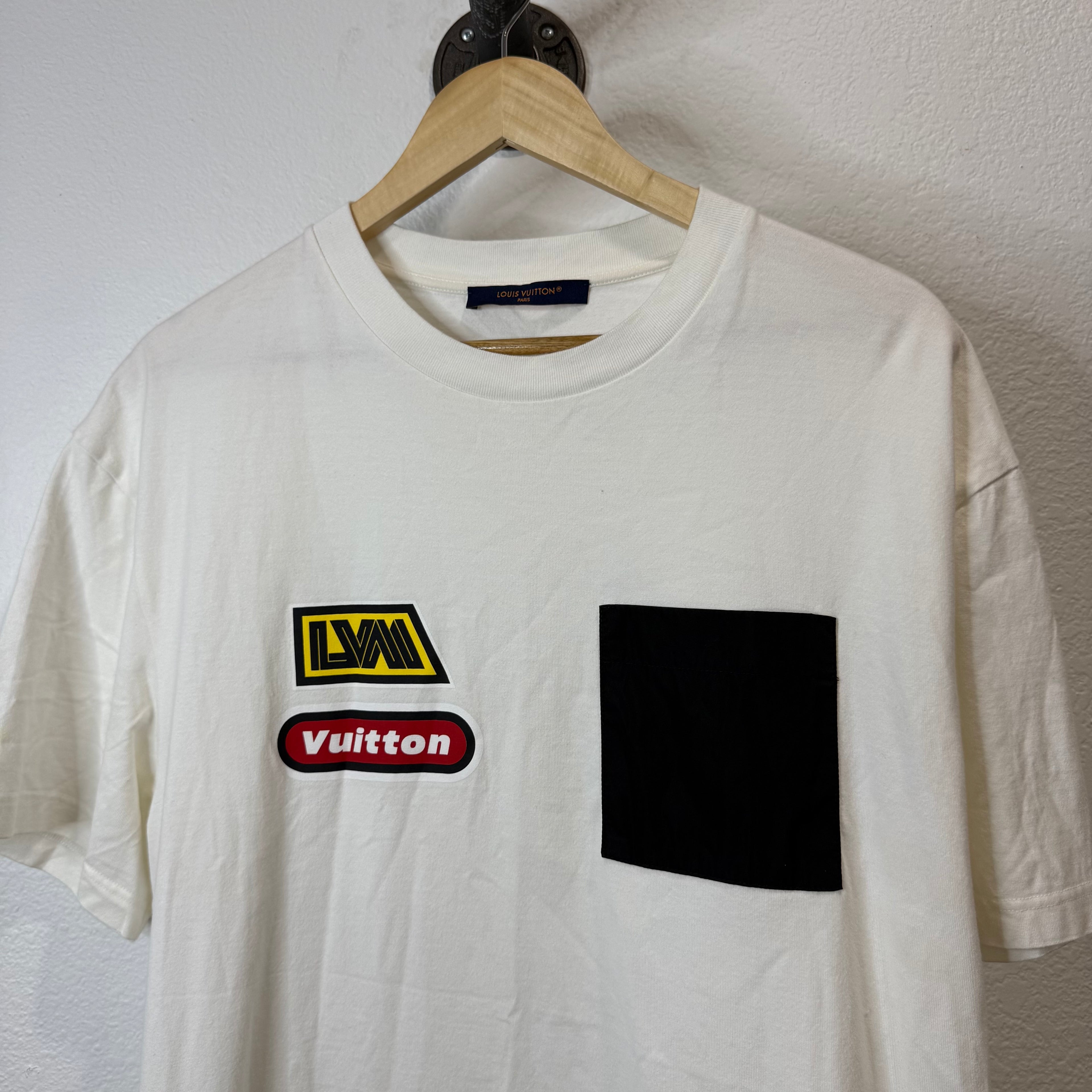 Louis Vuitton Patch Logo Pocket T-Shirt - Size L