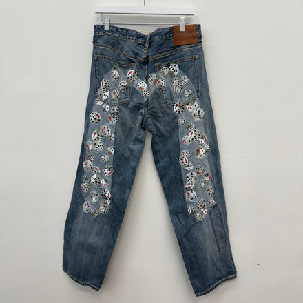 Palace Evisu Dice Denim Jeans - Size 32