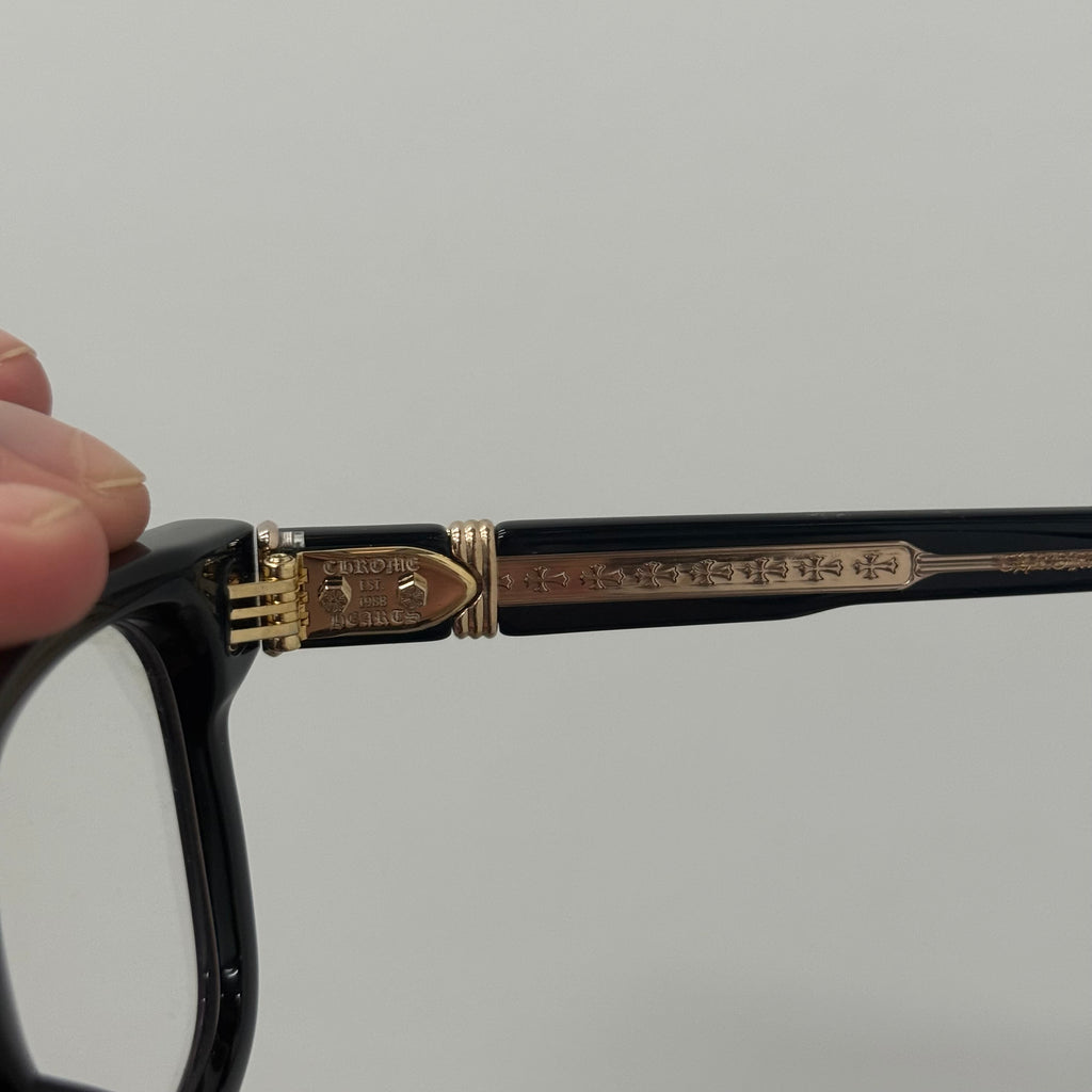 Chrome Hearts Celibussy Gold / Black Glasses