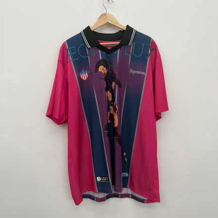Supreme Aeon Flux Soccer Polo Shirt - Size XL