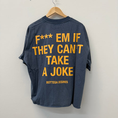 Bottega Desires F*** Em T-Shirt Blue