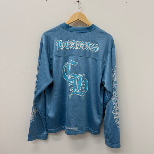 Chrome Hearts Blue Mesh Hockey Jersey - Size M