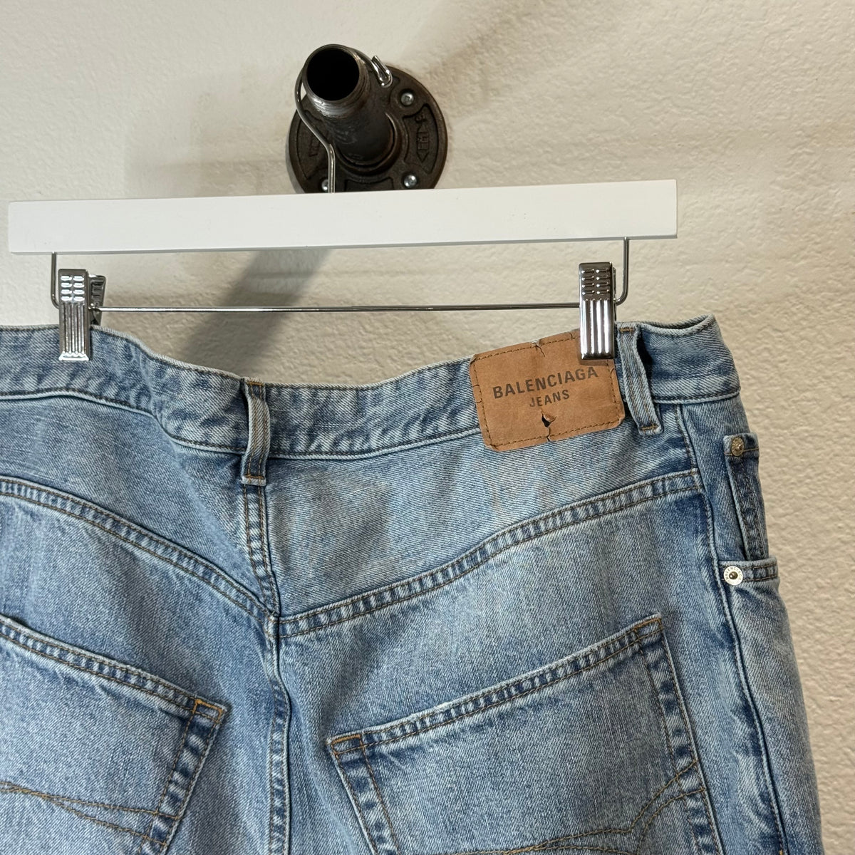 Balenciaga Baggy Light Wash Denim Jeans - Size L (34)