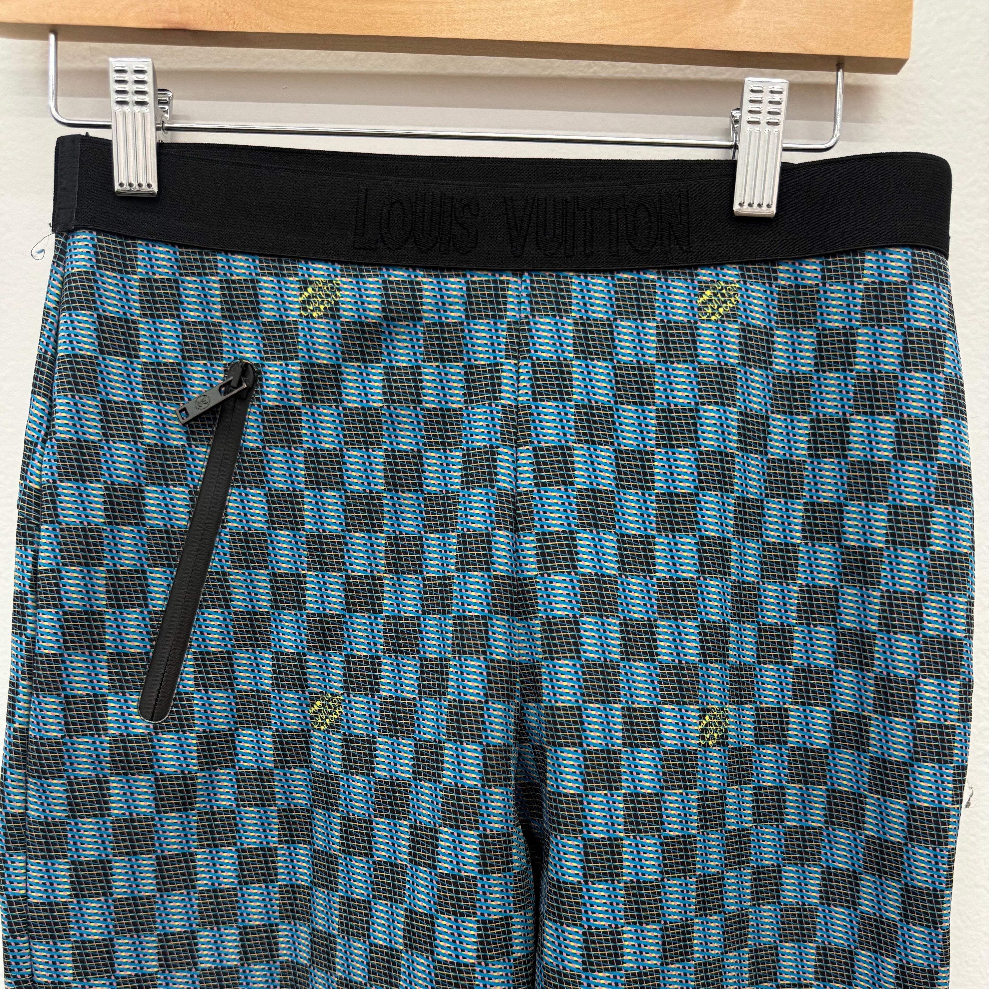 Louis Vuitton Blue Monogram Joggers - Size 38