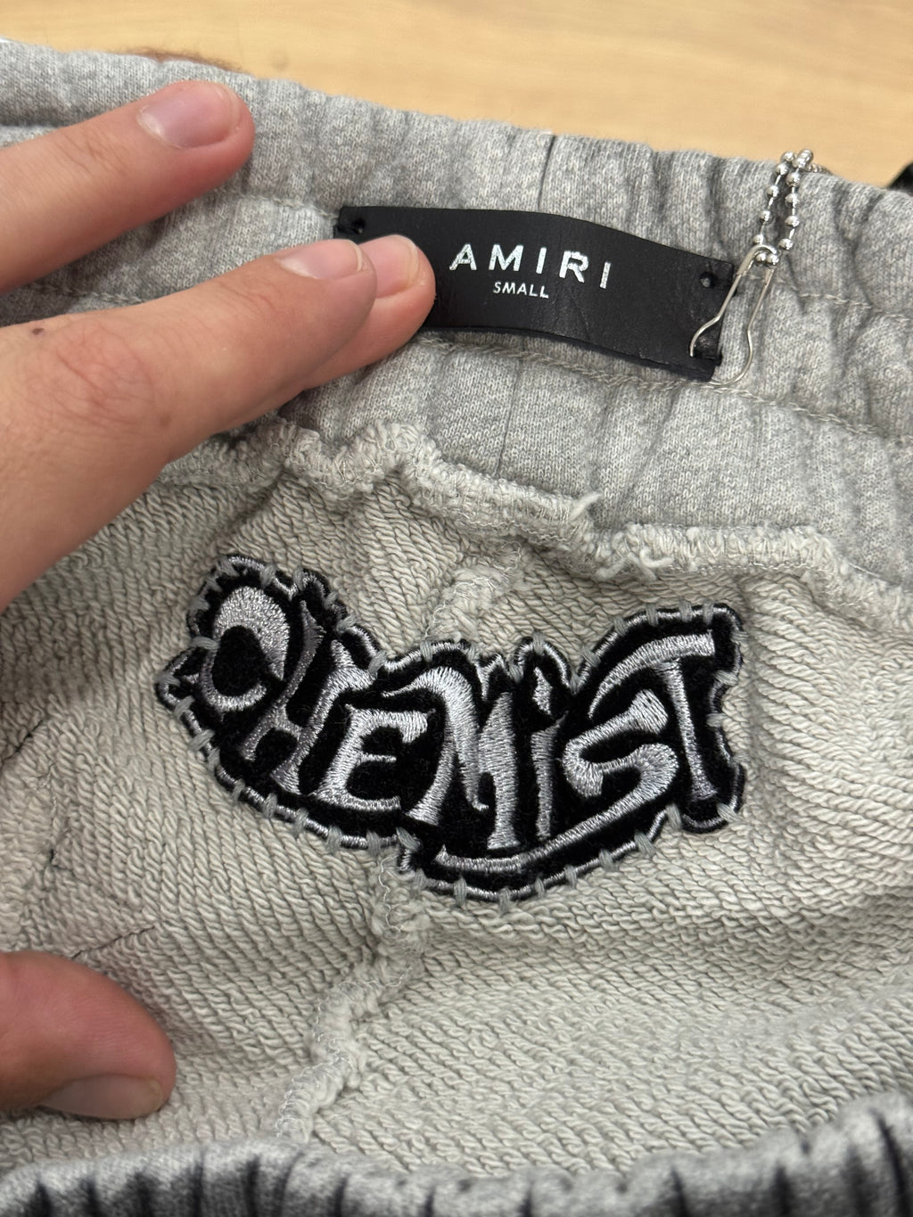 Amiri Chemist Grey Star Patch Sweatpants - Size S