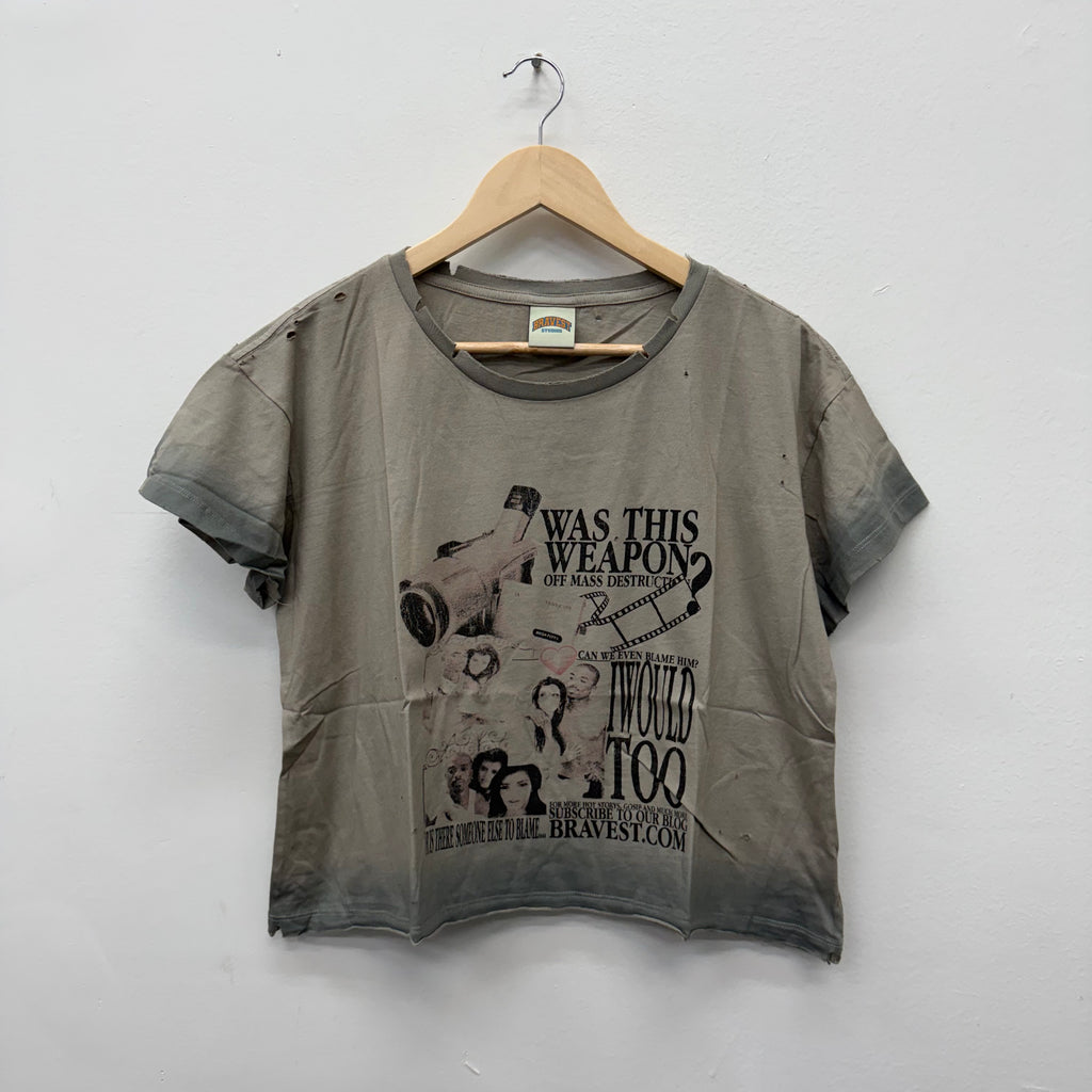 Bravest Studios Grey Camcorder Distresses Shirt