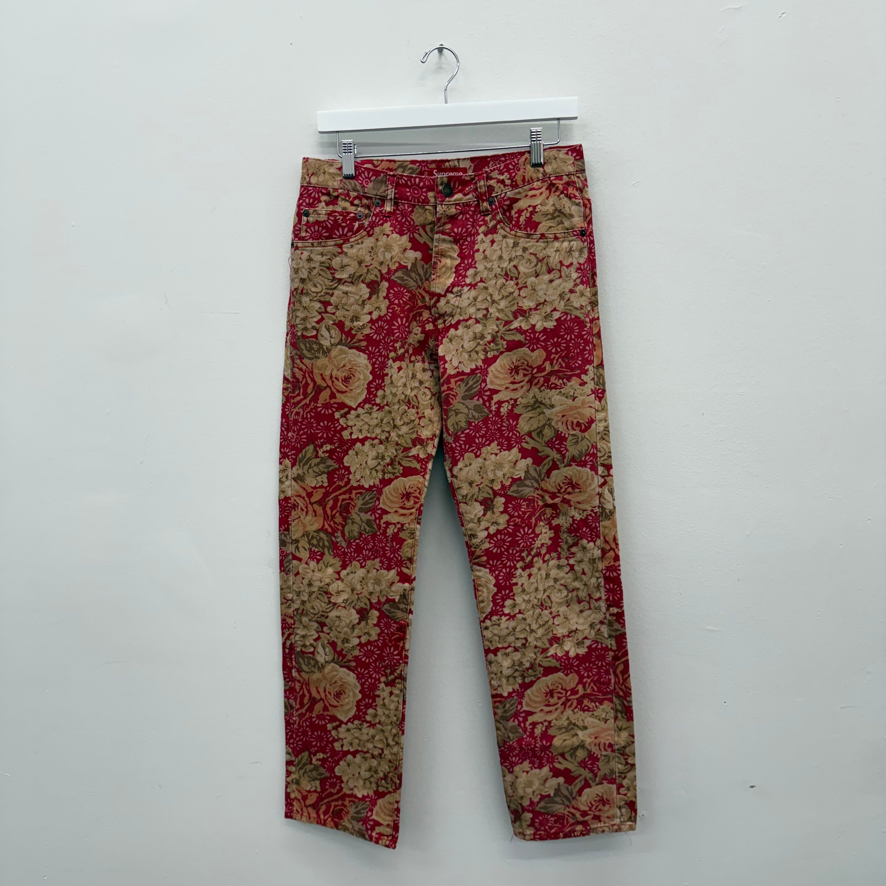 Supreme Rose Floral Denim FW17 - Size 30