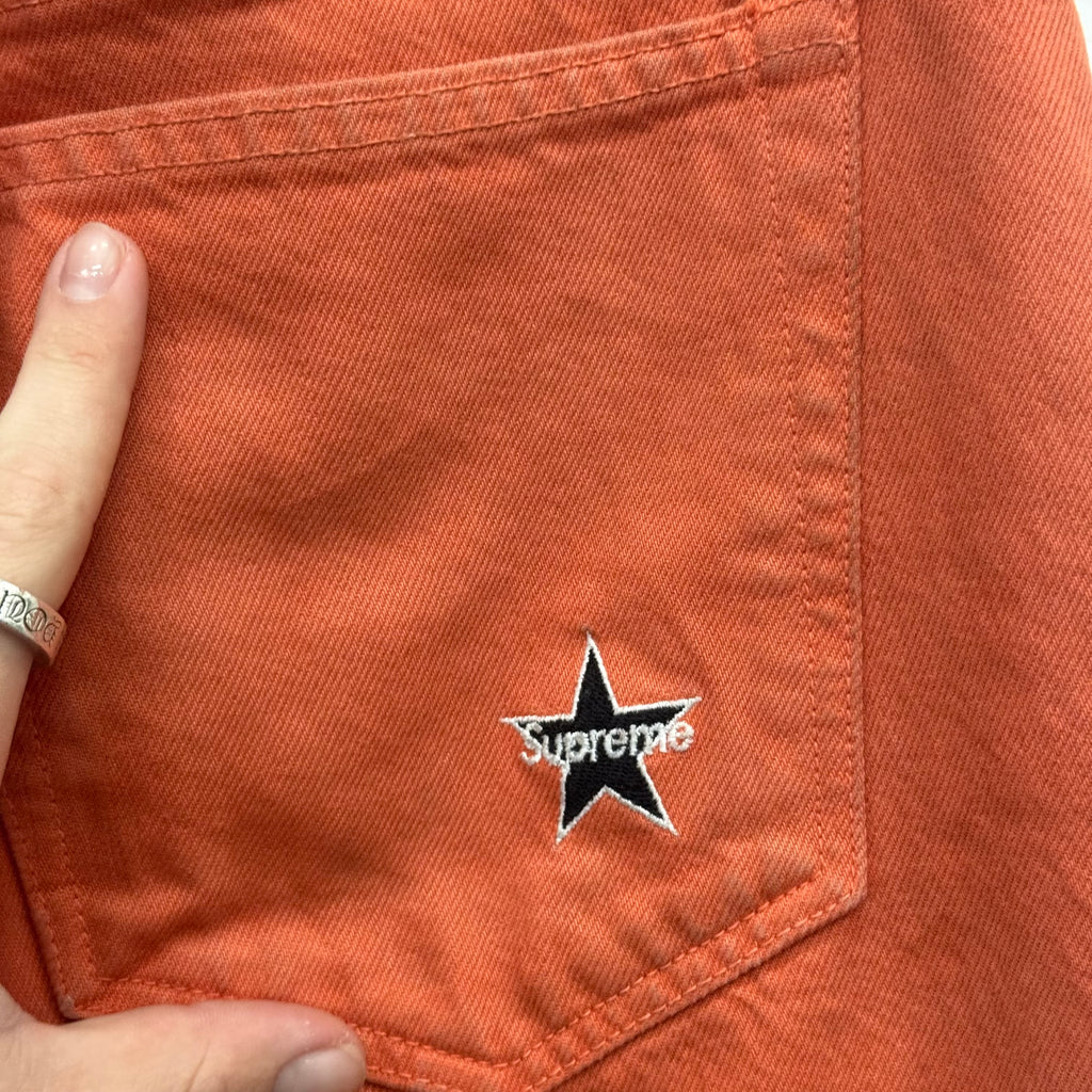 Supreme Orange Denim Jeans - Size 32