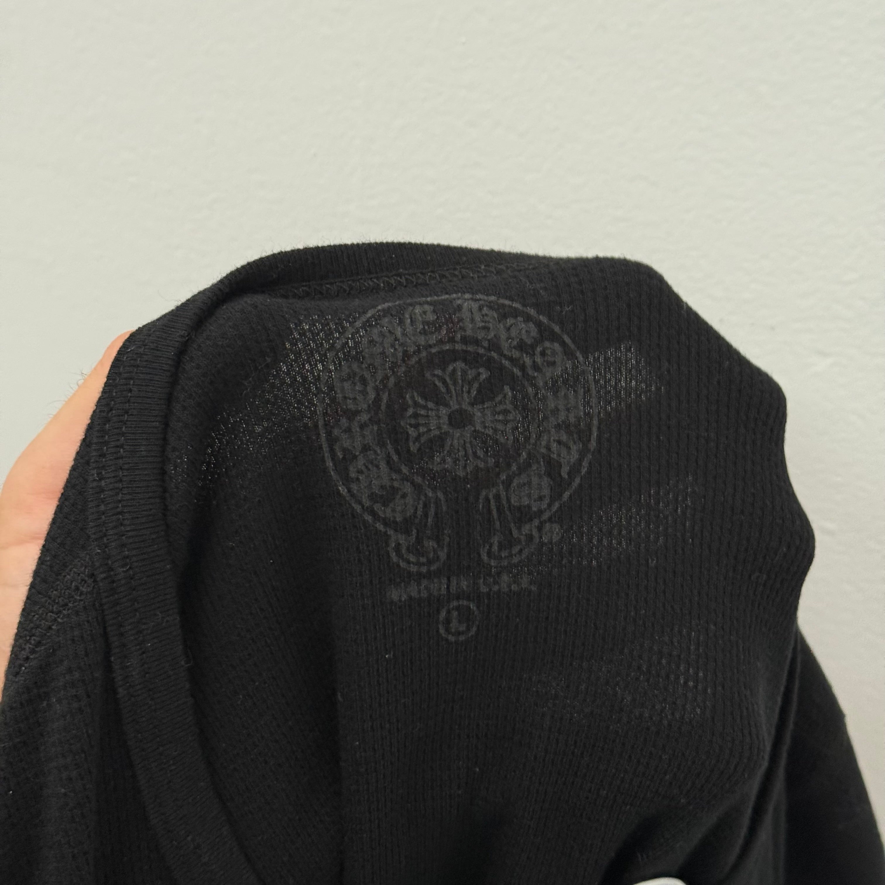 Chrome Hearts Floral Thermal Longsleeve Shirt - Size L