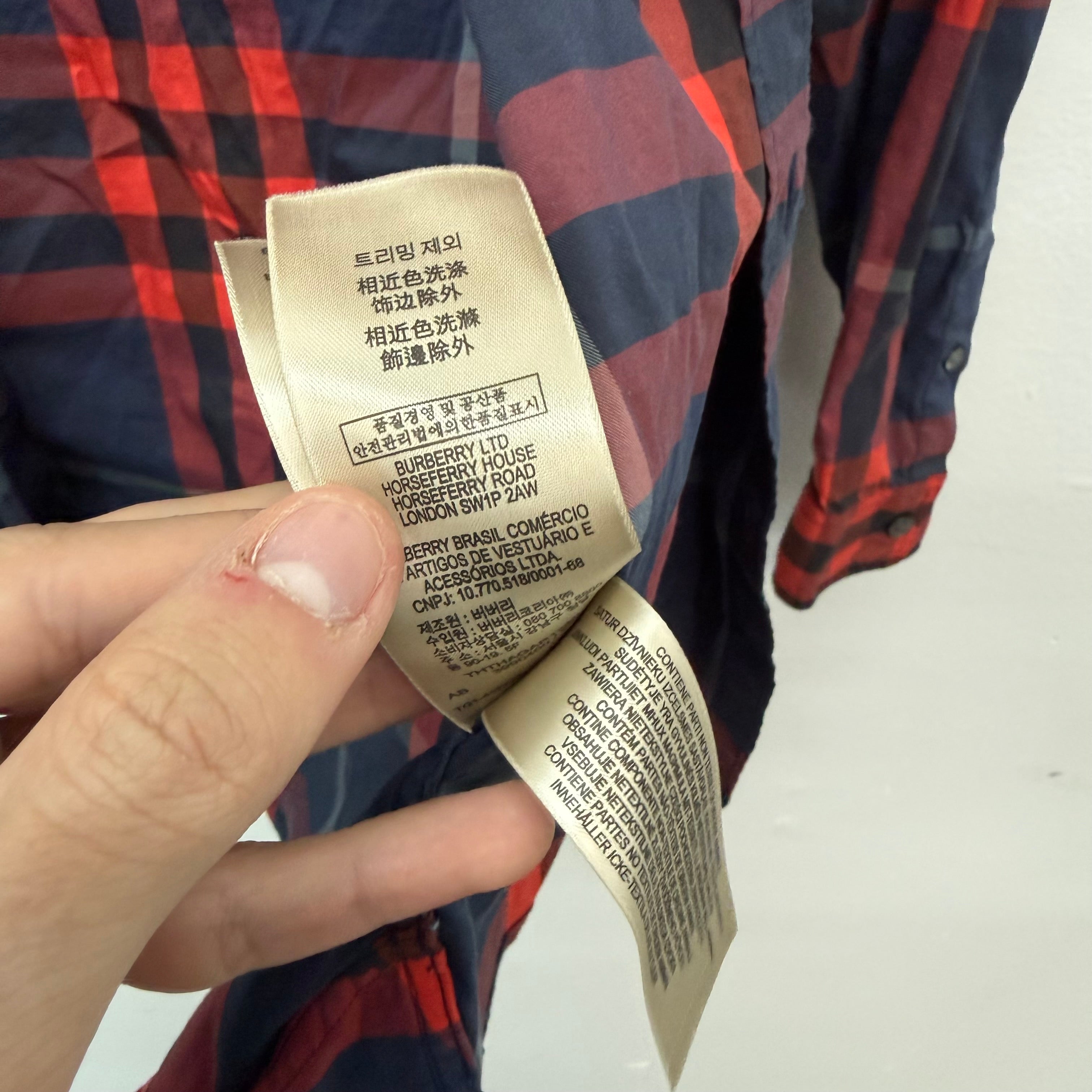 Burberry Flannel Longsleeve - Size M