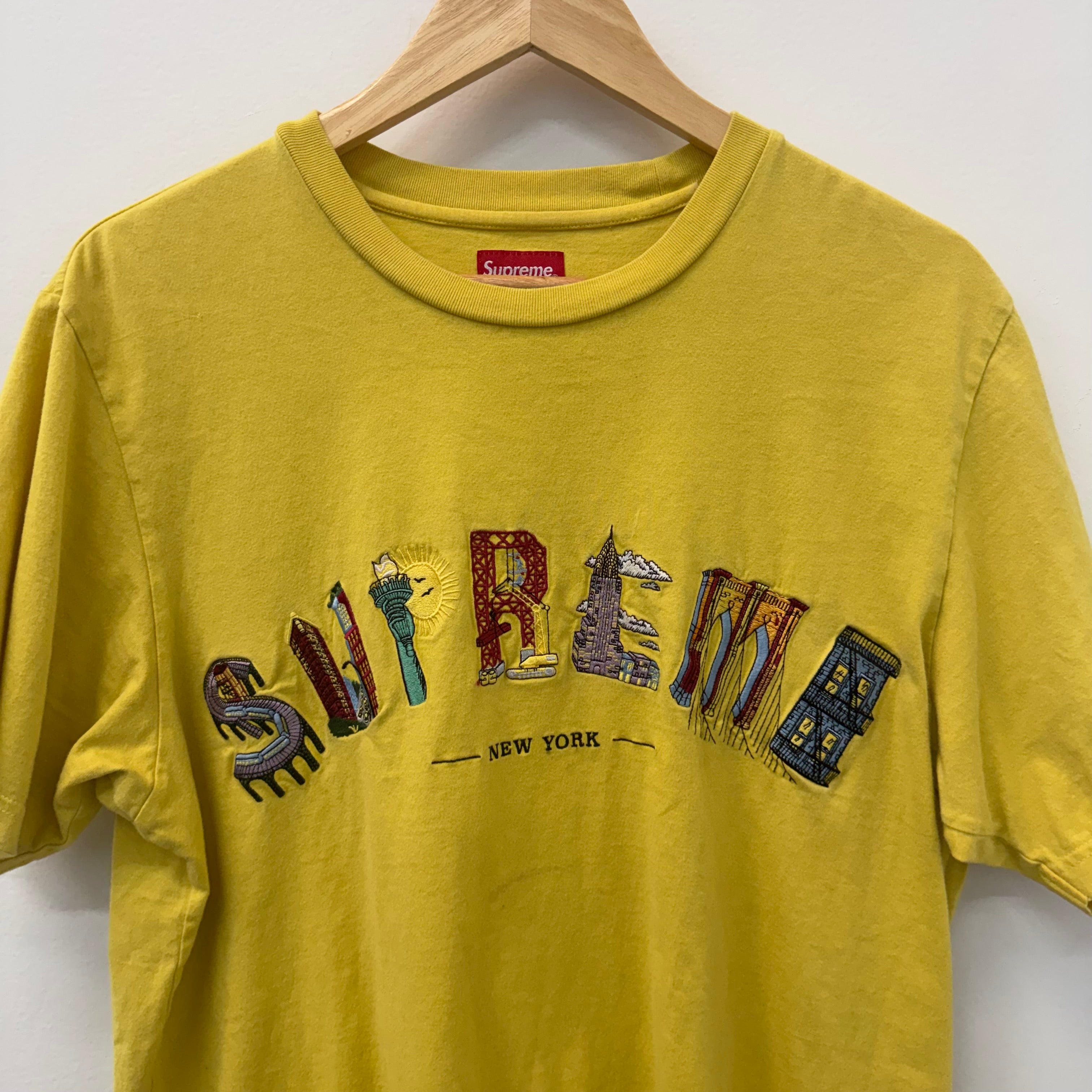 Supreme Yellow City Arc T-Shirt - Size L