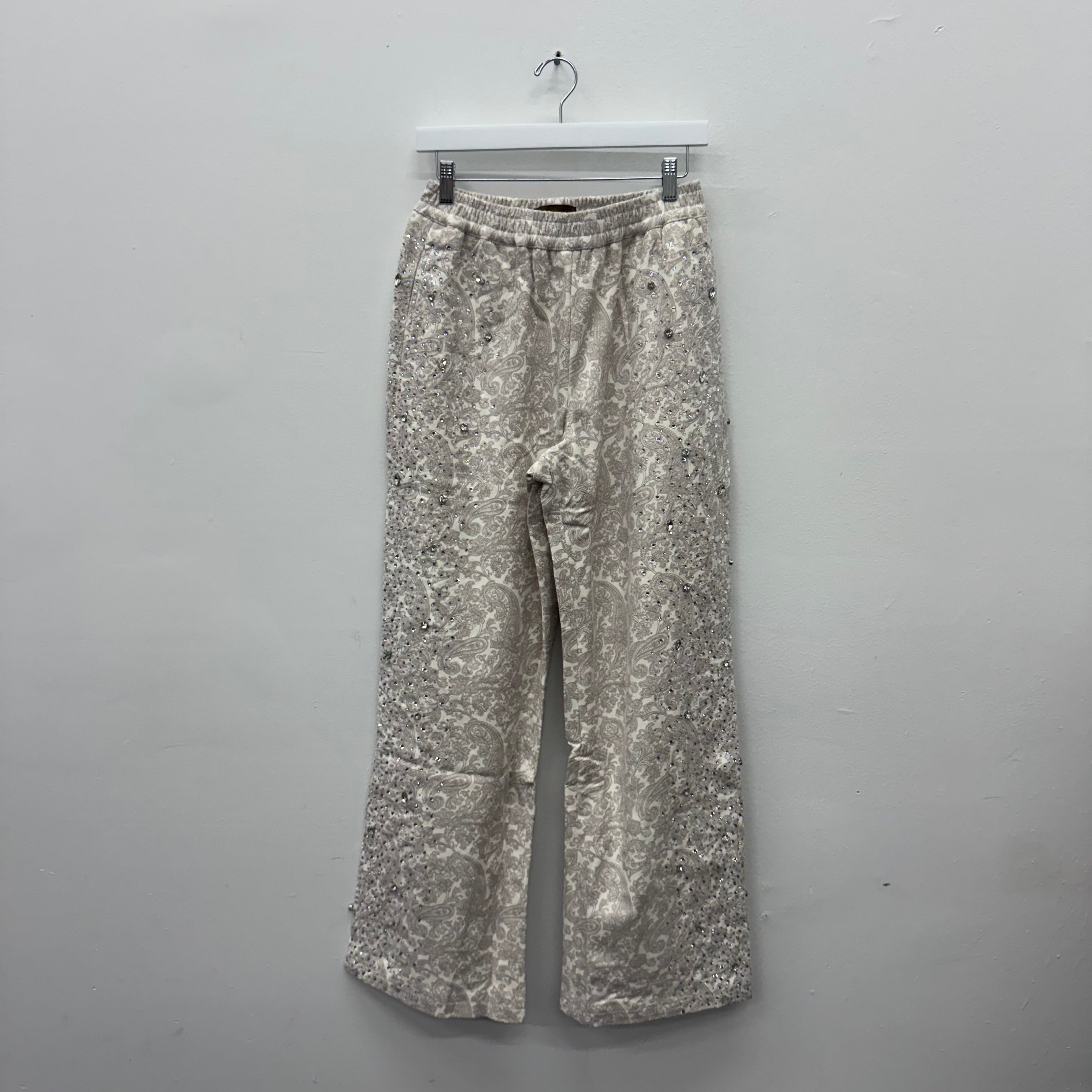 Birth of A Royal Child Diamond Pearl Sweatpants White