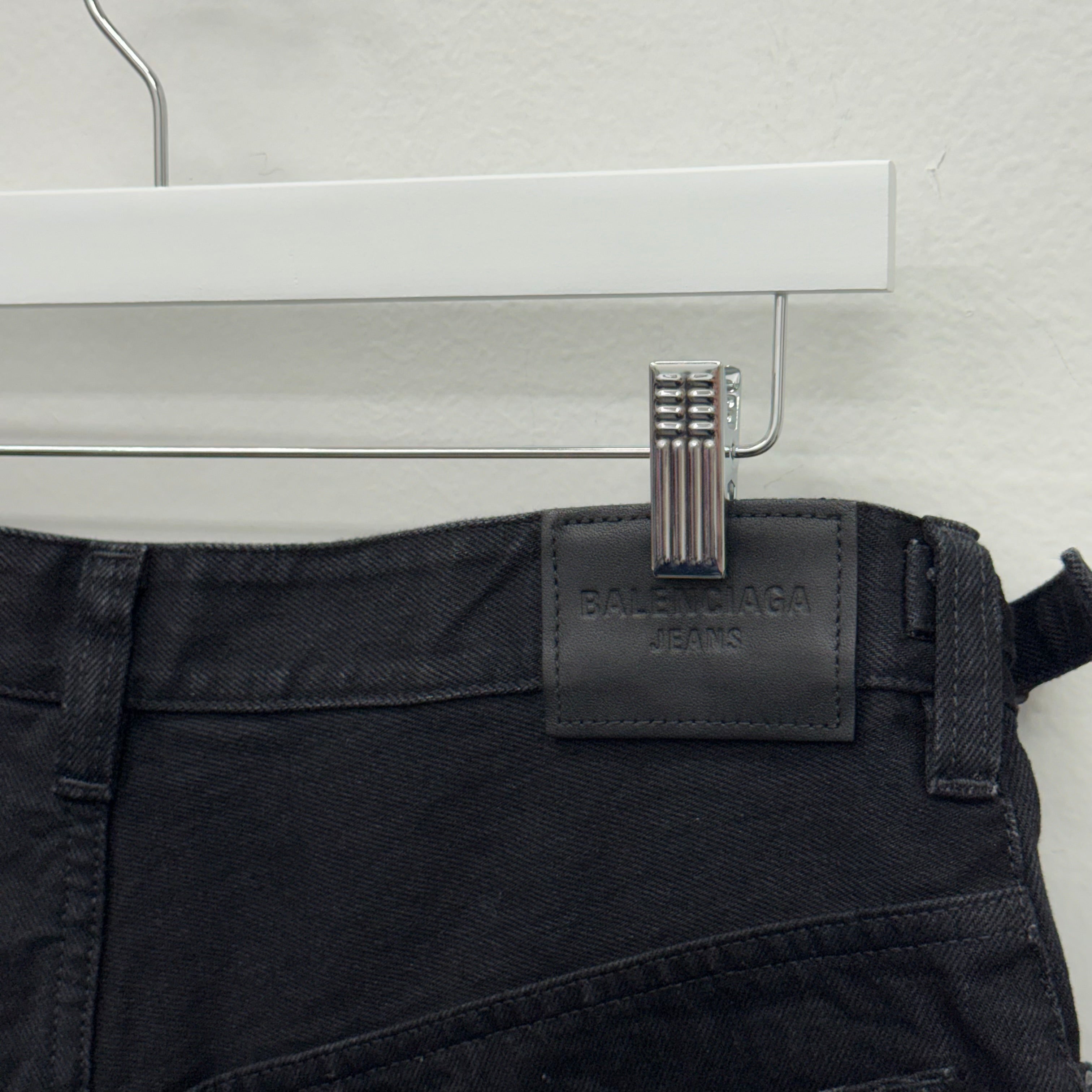 Balenciaga Black Japanese Skater Denim - Size 34