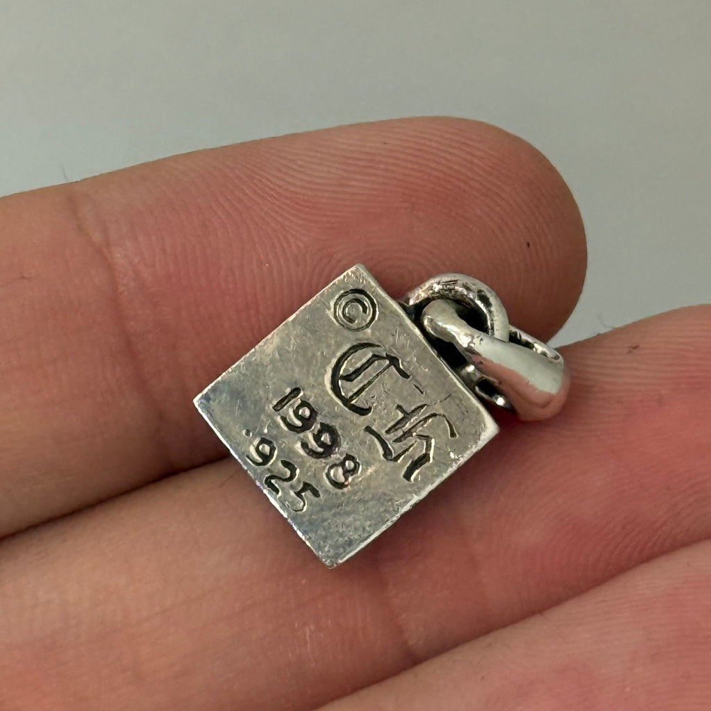 Chrome Hearts Square Plus Frame Pendant Silver