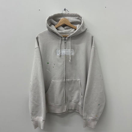 Maison Margiela Supreme MM6 Box Logo Zip Up Hoodie - Size M