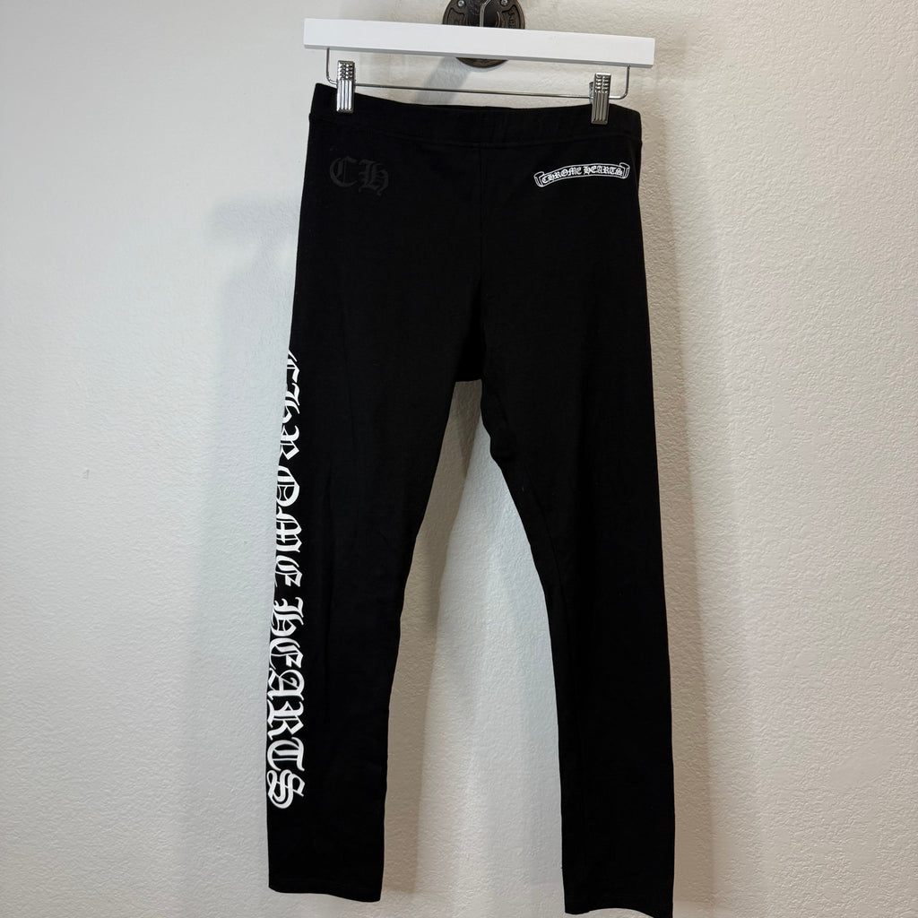 Chrome Hearts Womens Script Logo Leggings - Size L
