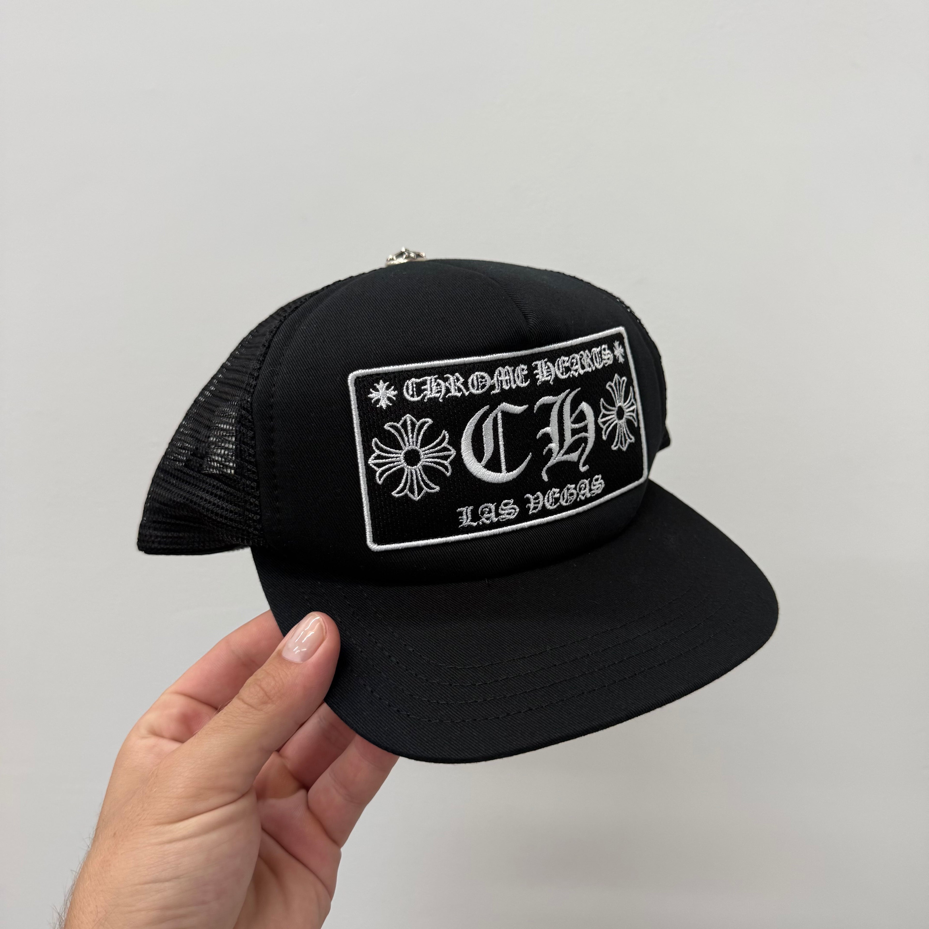 Chrome Hearts Las Vegas Trucker Hat Black