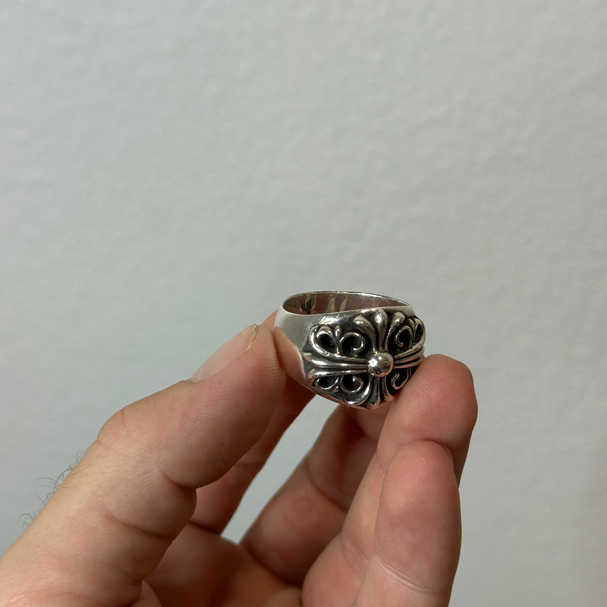 Chrome Hearts Keeper Silver Ring - Size 13