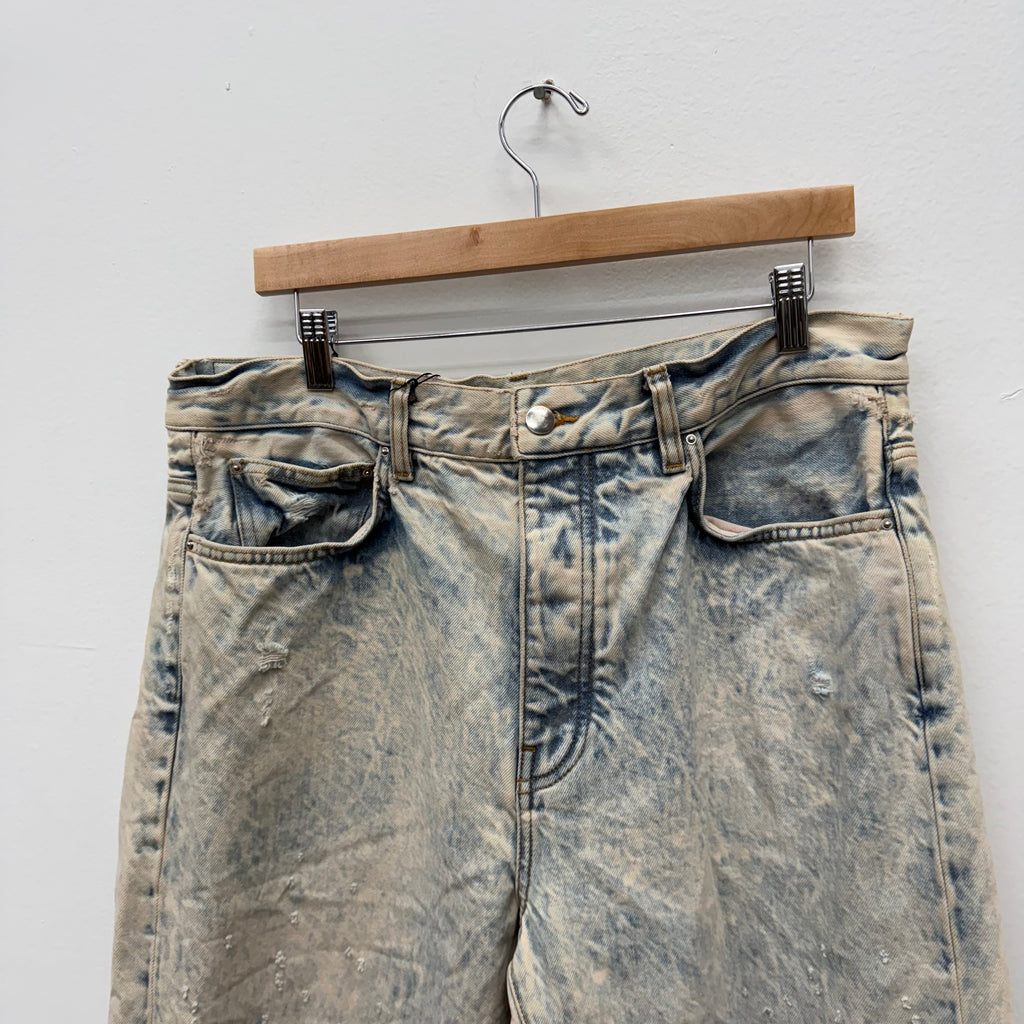 Amiri Shotgun Bleached Denim Jeans - Size 34