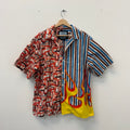 Prada Split Flame Double Match Bowling Shirt - Size XXL