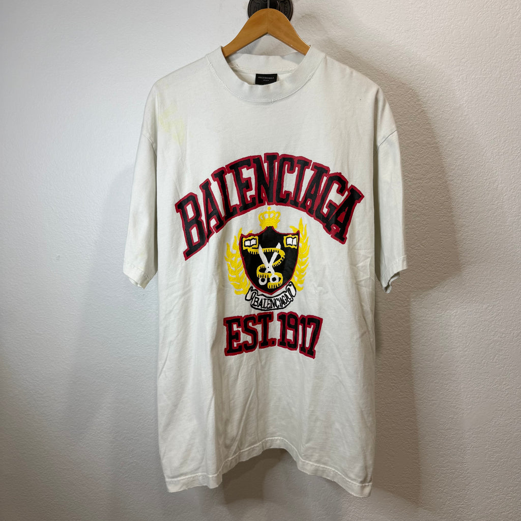 Balenciaga SS23 1917 College T-Shirt - Size M