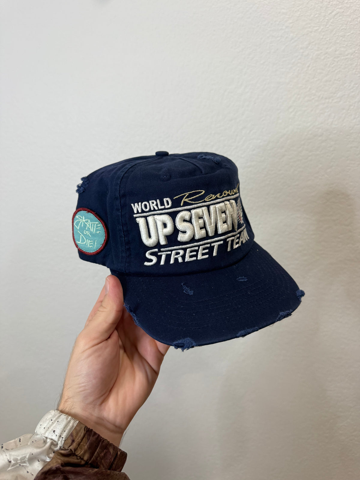 Up7 Skate NYC Navy Blue Intl Team Snapback Hat