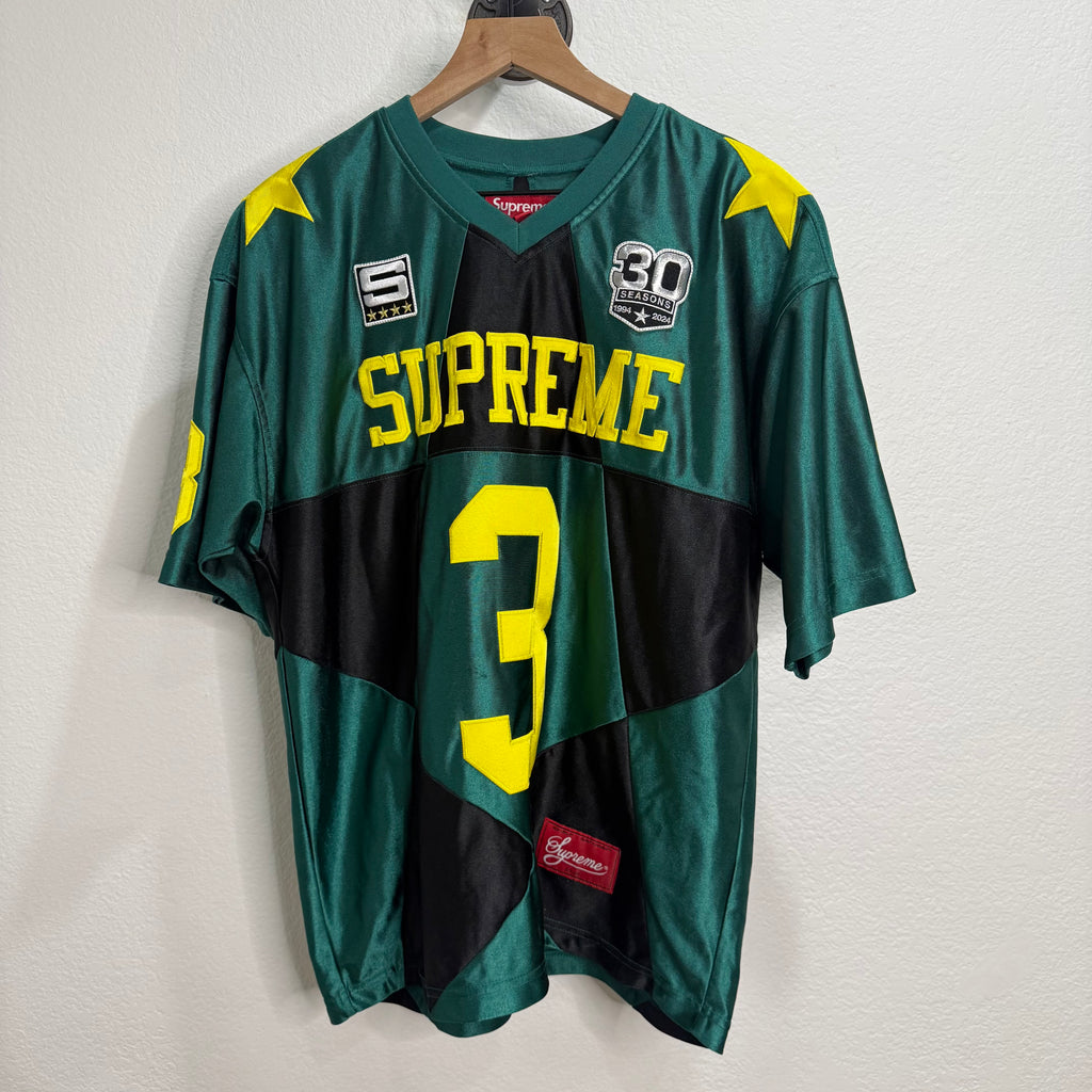 Supreme Star Football Jersey Green - Size S