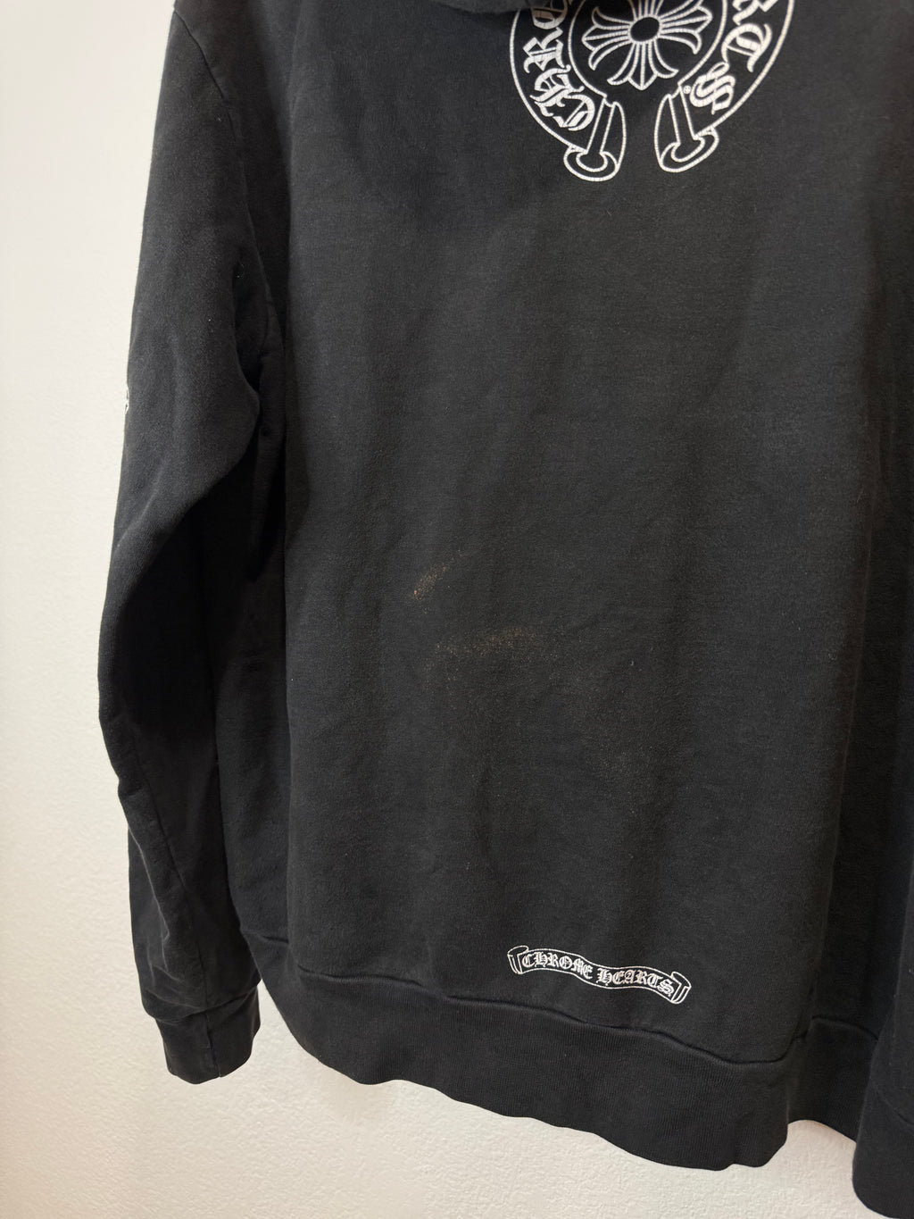 Chrome Hearts T-Bar Floral Hoodie Black - Size S