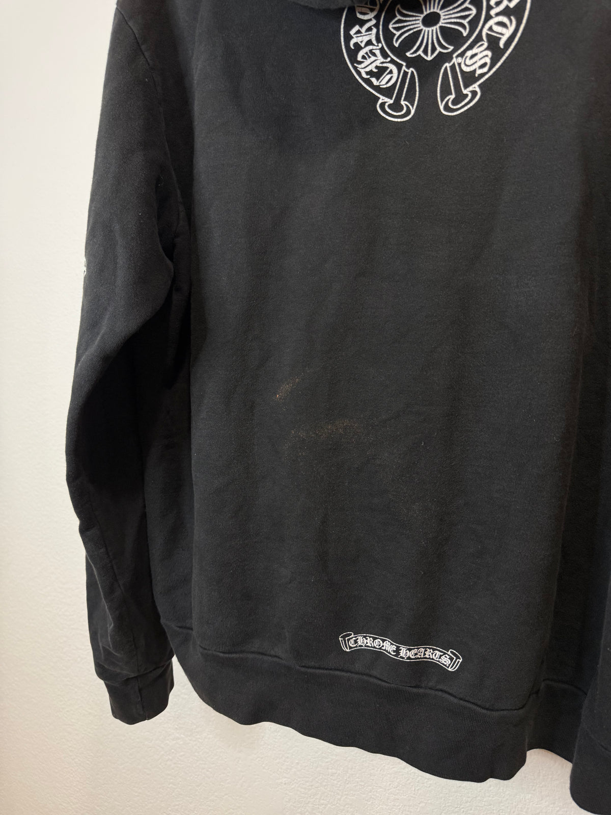 Chrome Hearts T-Bar Floral Hoodie Black - Size S
