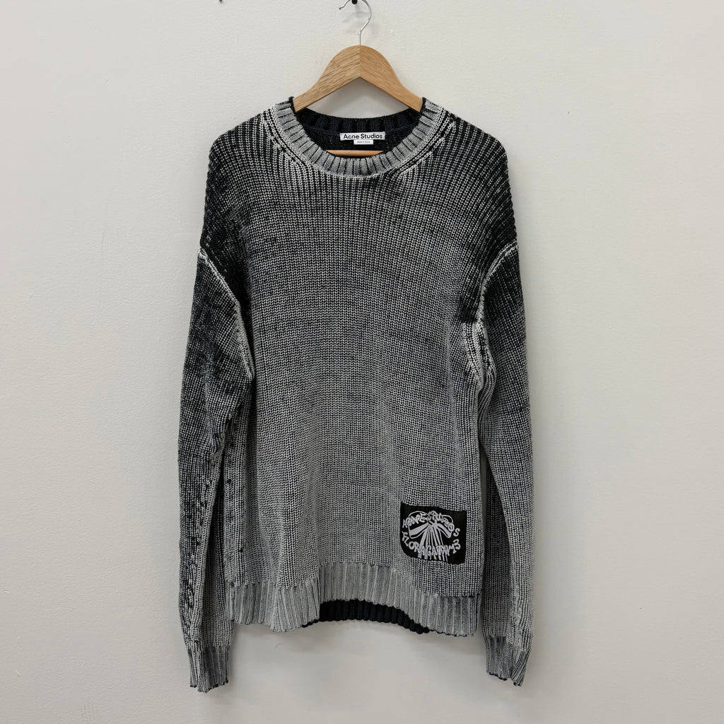 Acne Studios Acid Wash Knit Crewneck - Size XL