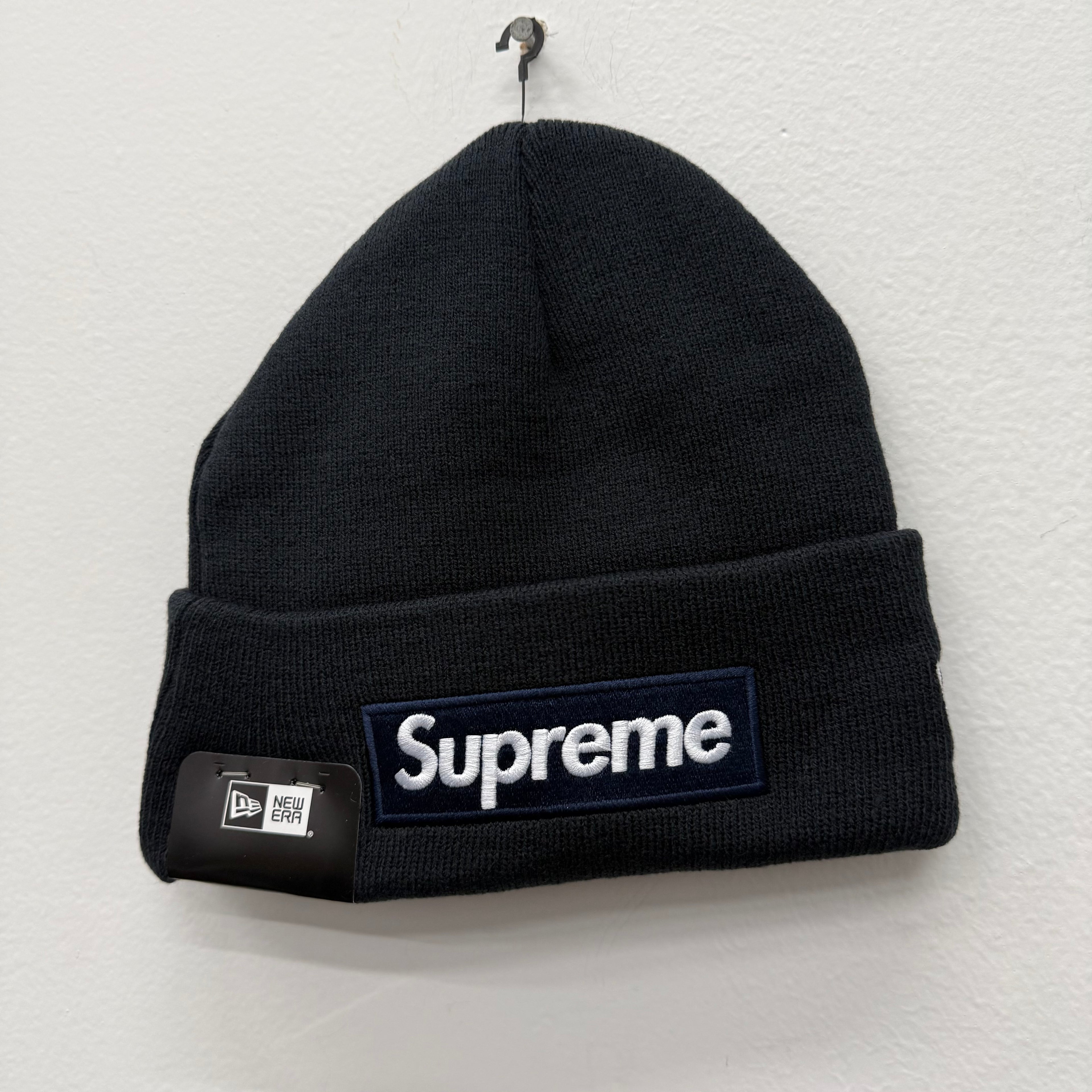 Supreme New Era Box Logo Beanie NAVY FW25