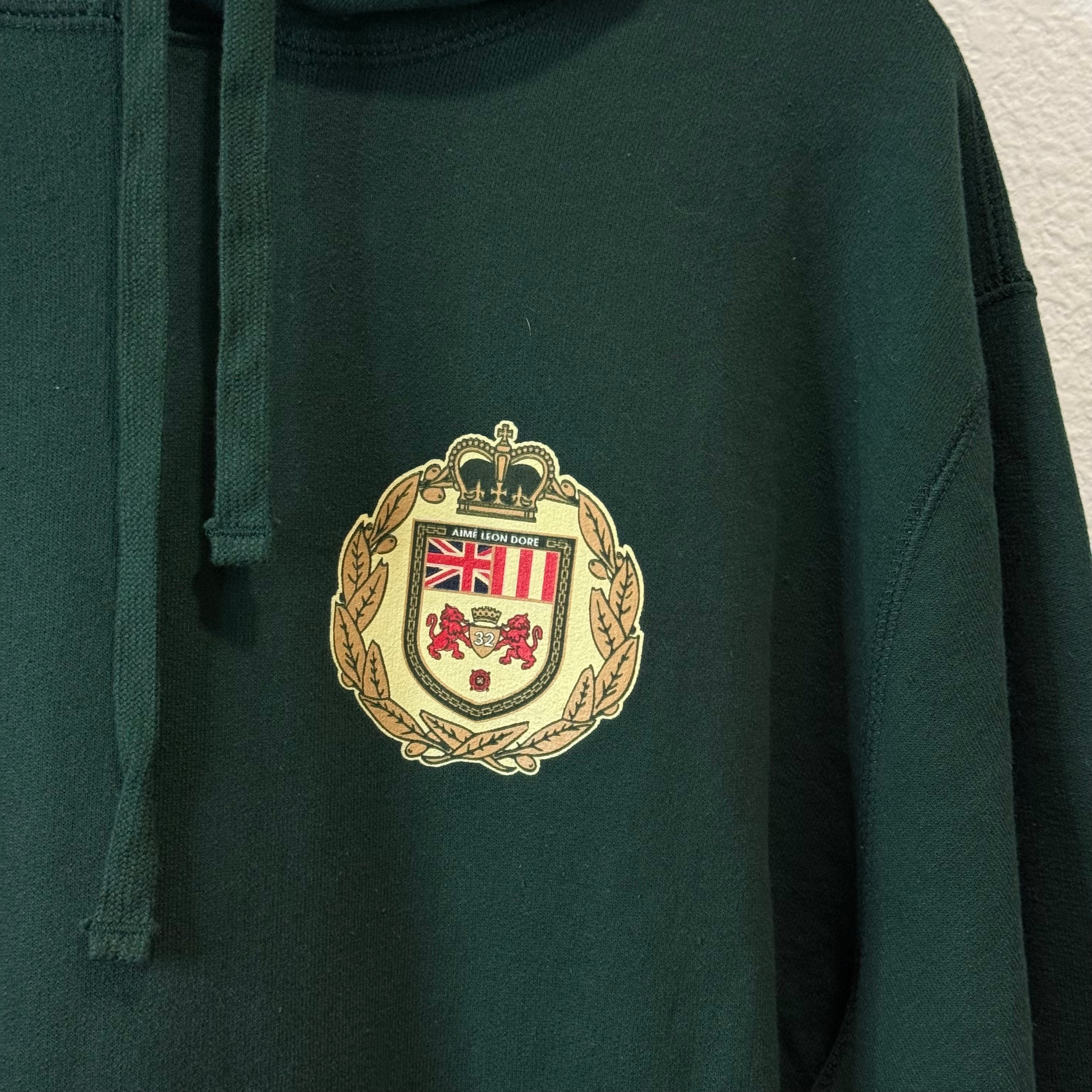 Aime Leon Dore Crest Hoodie Green - Size L